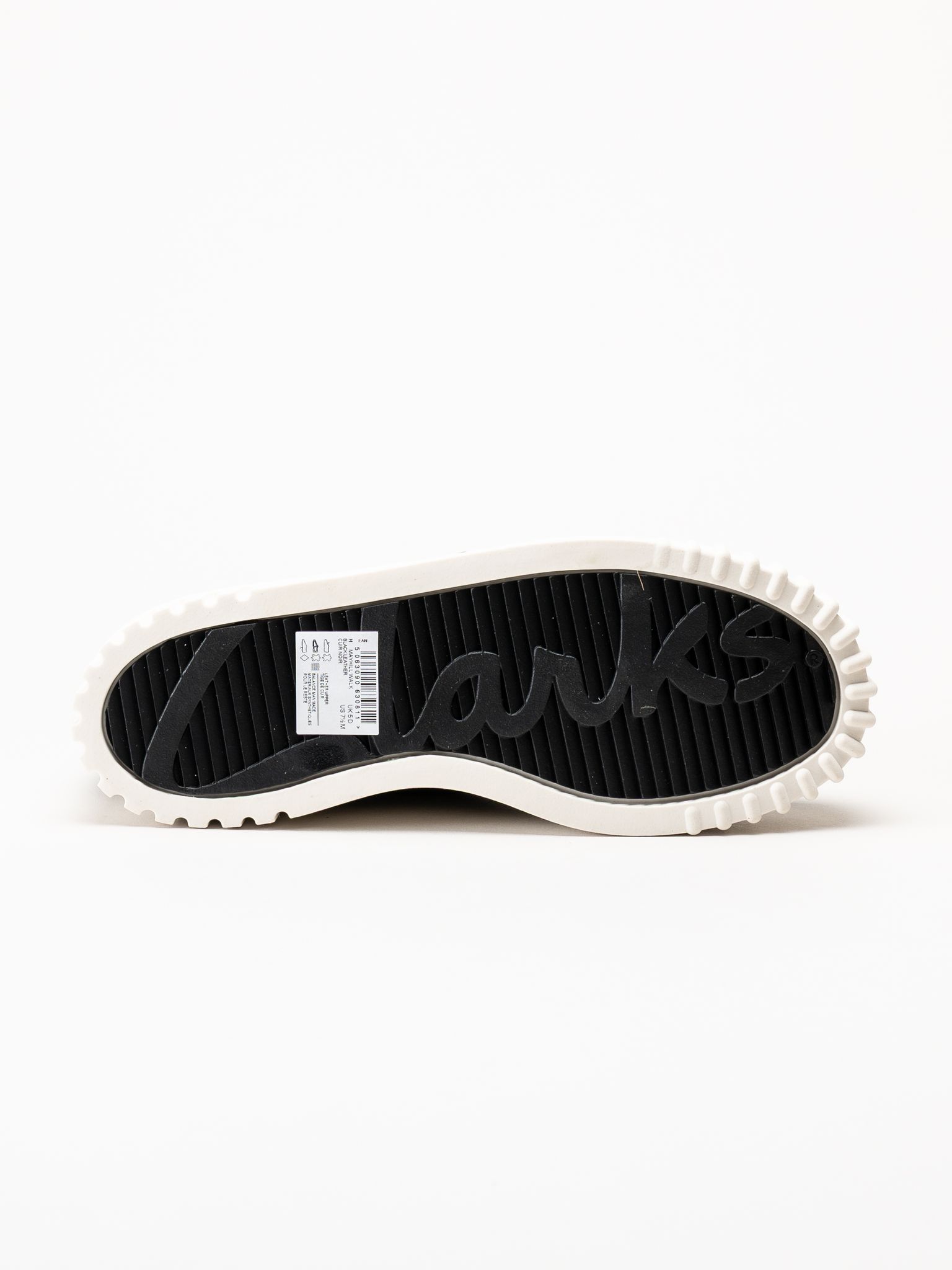 Clarks - Mayhill Walk - Svarta sneakers i skinn