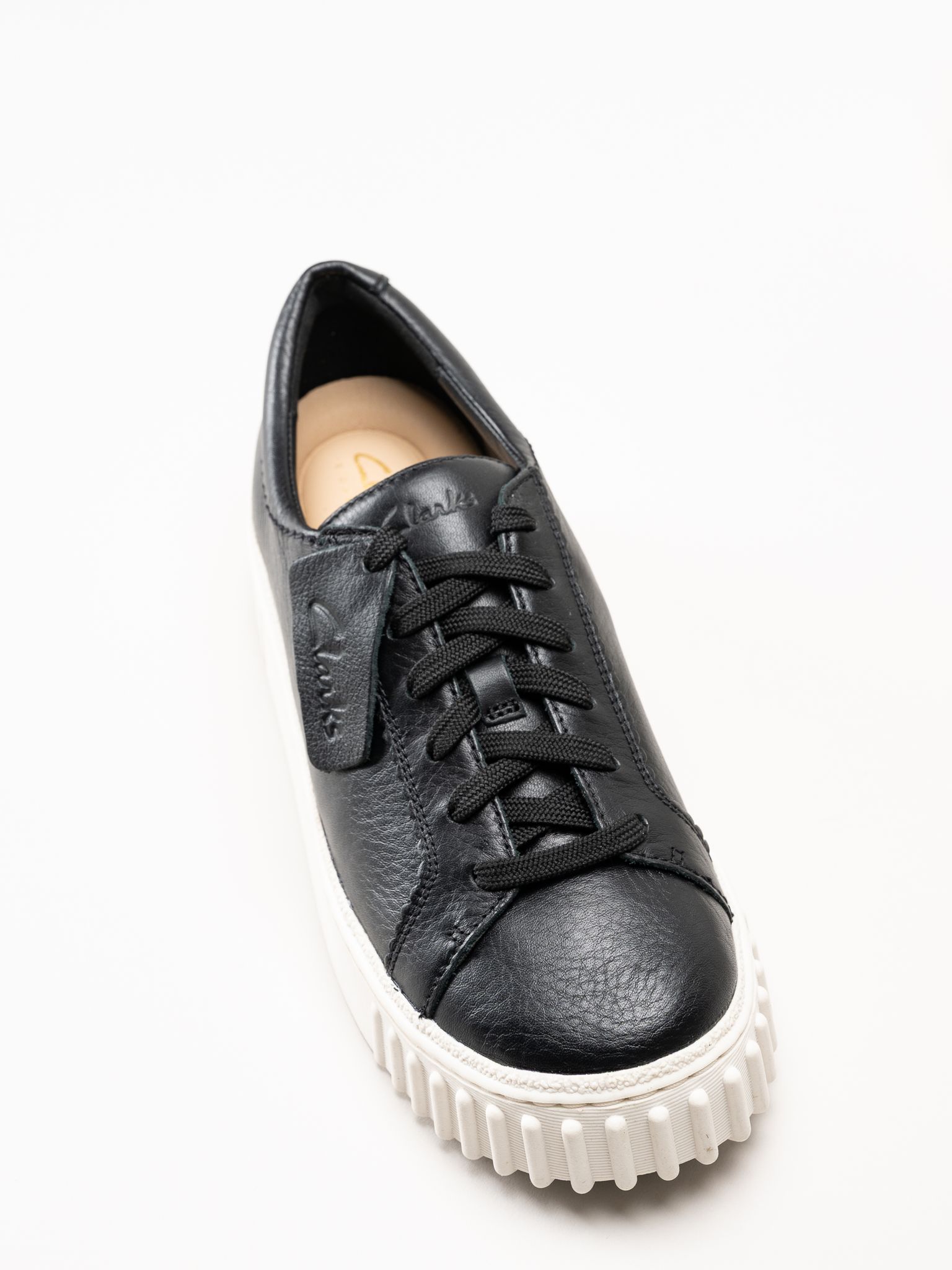 Clarks - Mayhill Walk - Svarta sneakers i skinn