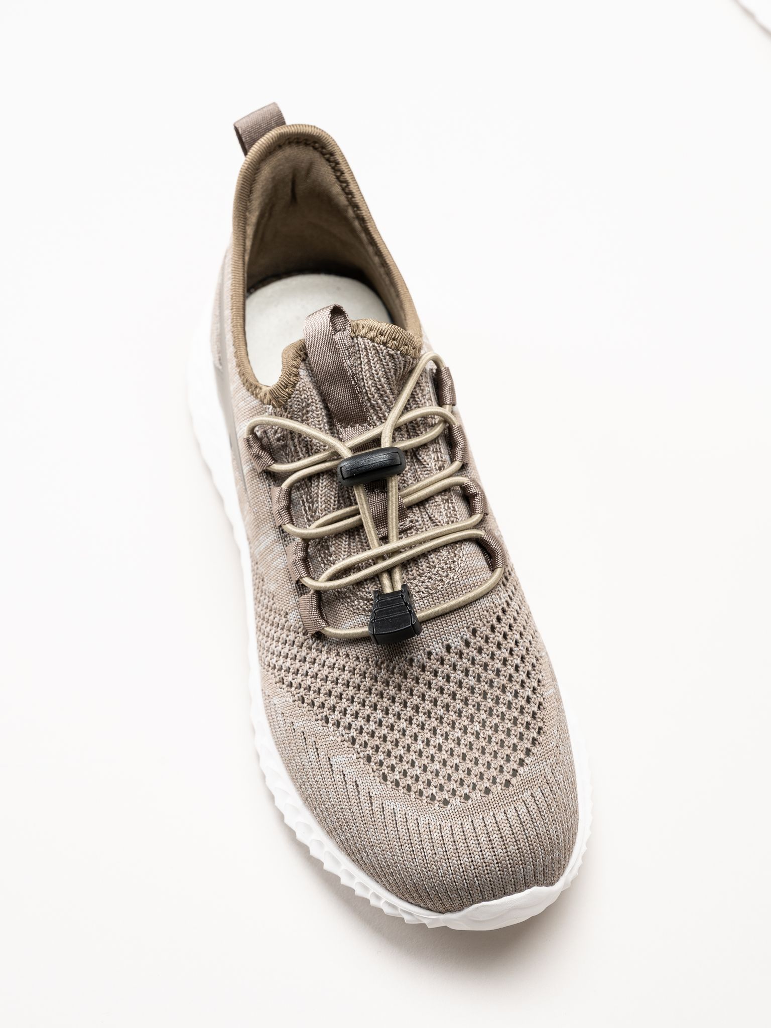 Soft Comfort - Heliett - Bruna sneakers i stickad texil