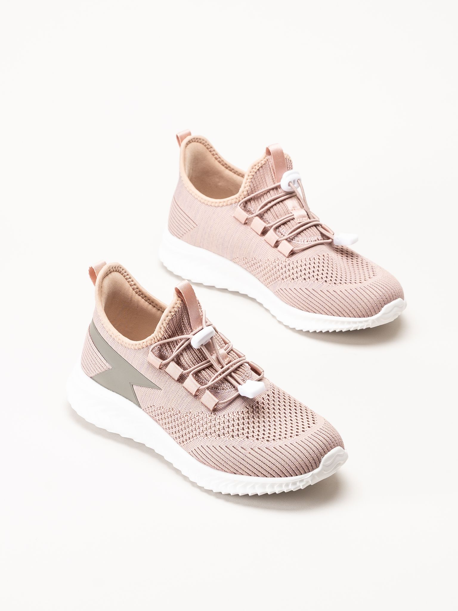 Soft Comfort - Heliett - Rosa sneakers i stickad textil