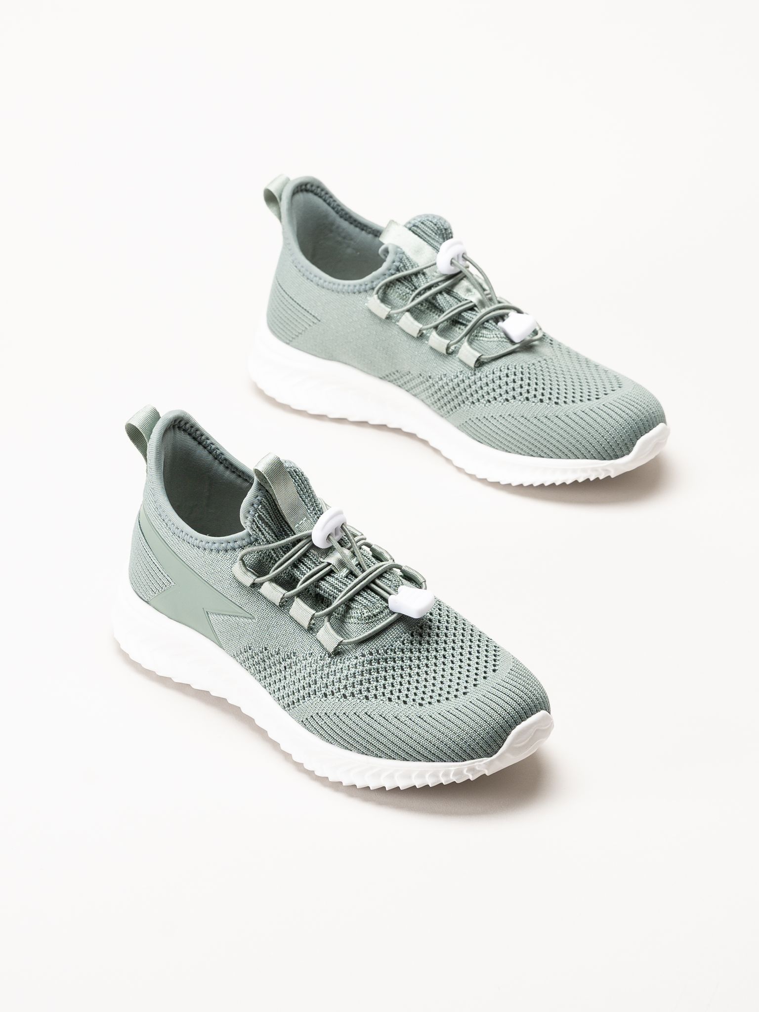 Soft Comfort - Heliett - Gröna sneakers i stickad textil