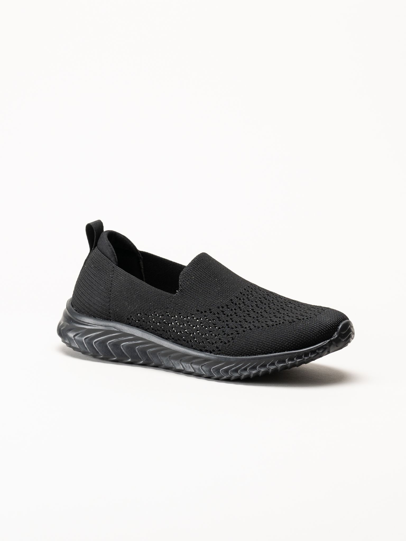 Soft Comfort - Turnpike - Svarta sneakers i stickad textil