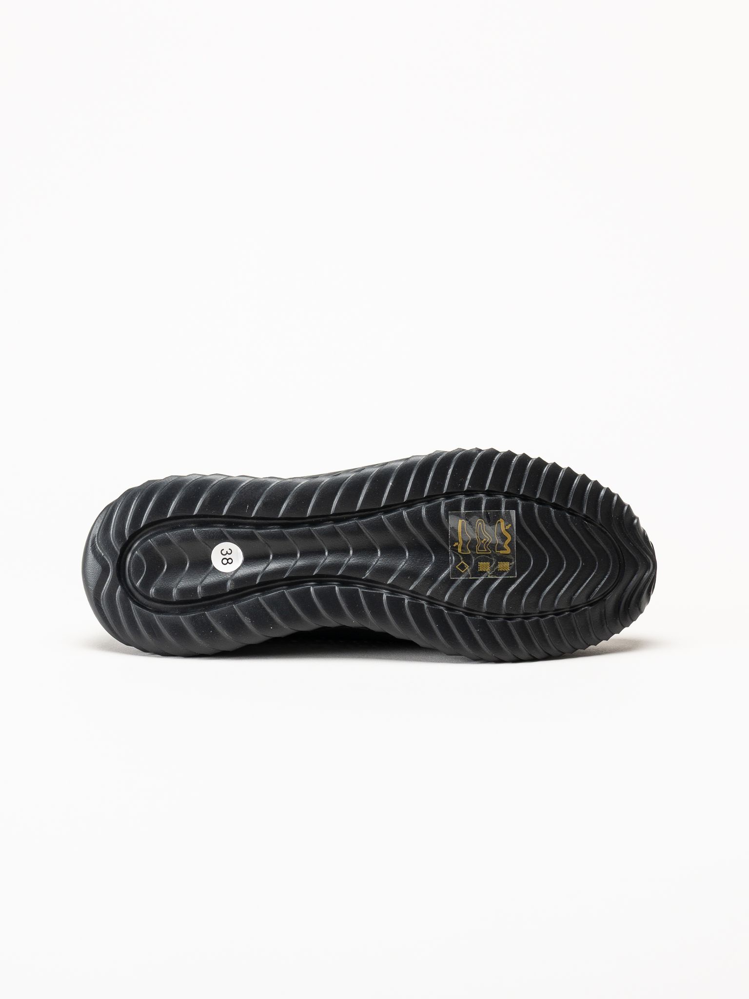 Soft Comfort - Turnpike - Svarta sneakers i stickad textil