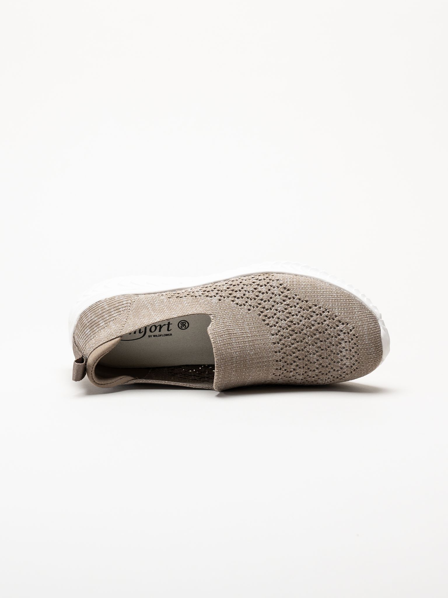 Soft Comfort - Turnpike - Beige sneakers i stickad textil