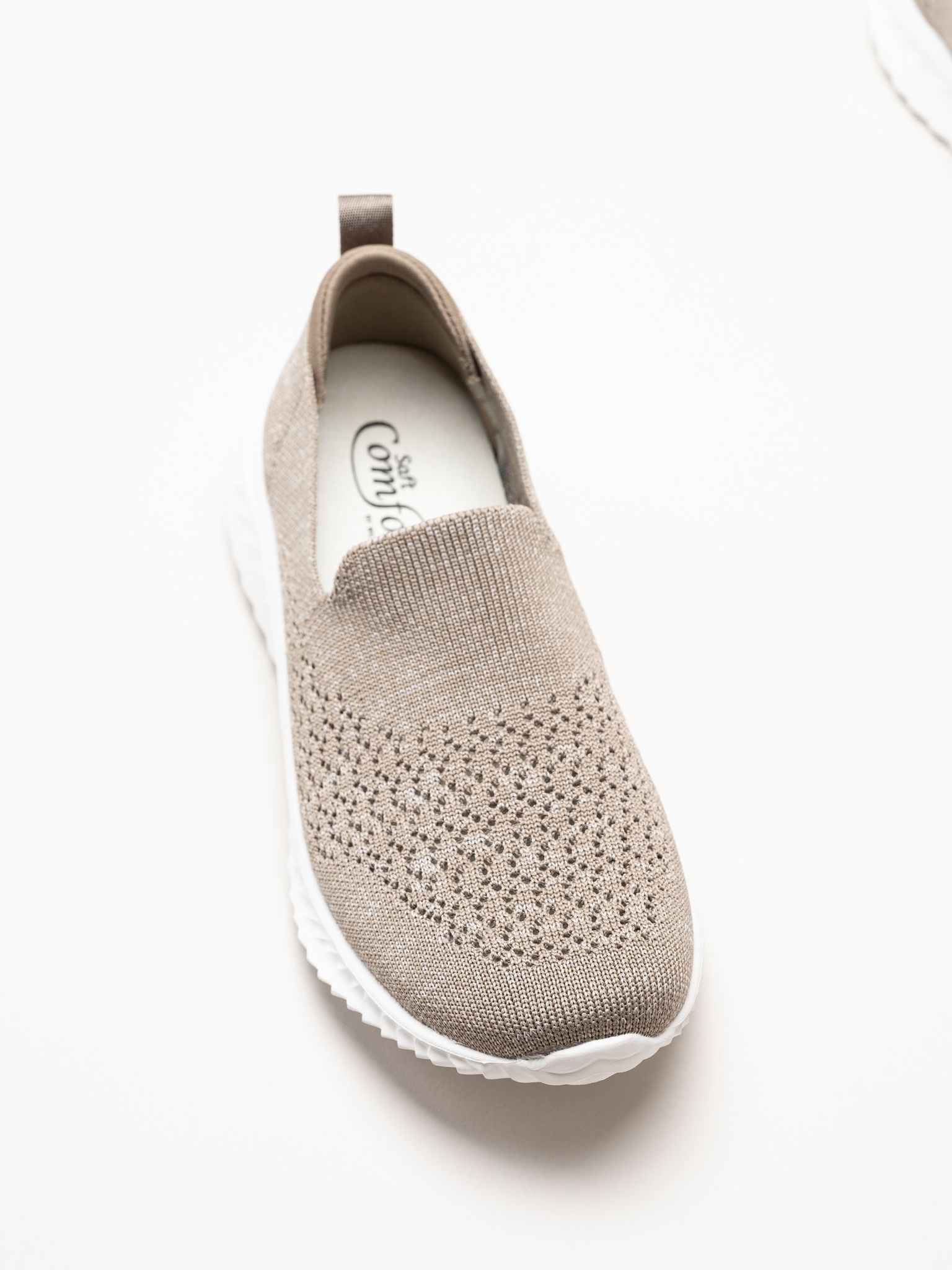 Soft Comfort - Turnpike - Beige sneakers i stickad textil