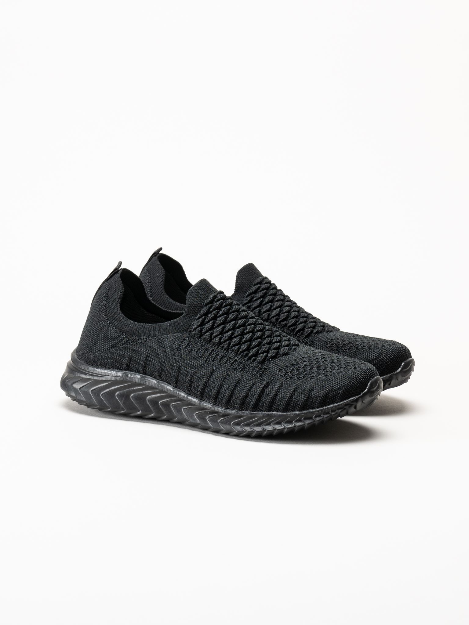 Soft Comfort - Swiss - Svarta sneakers i stickad textil