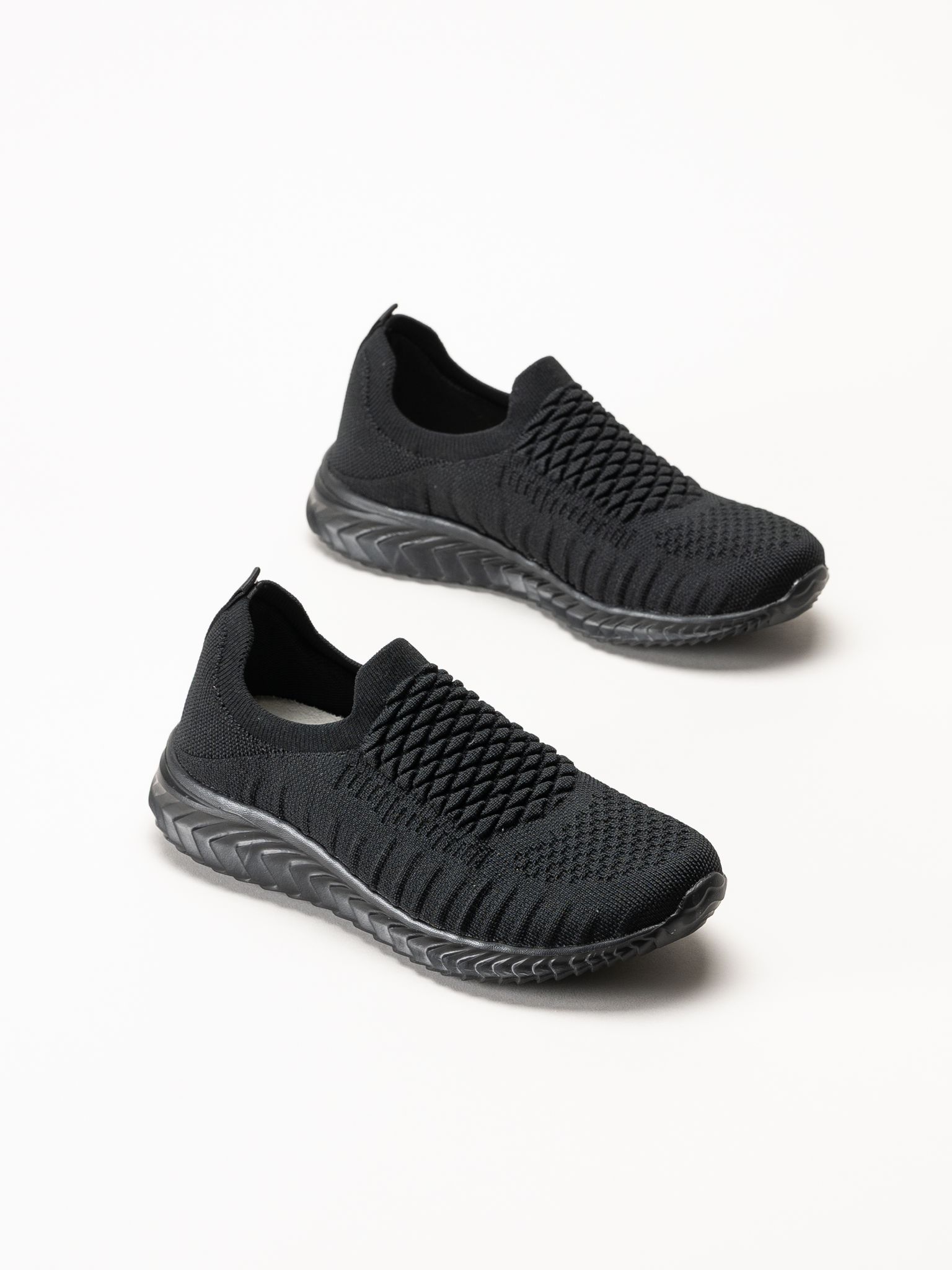 Soft Comfort - Swiss - Svarta sneakers i stickad textil