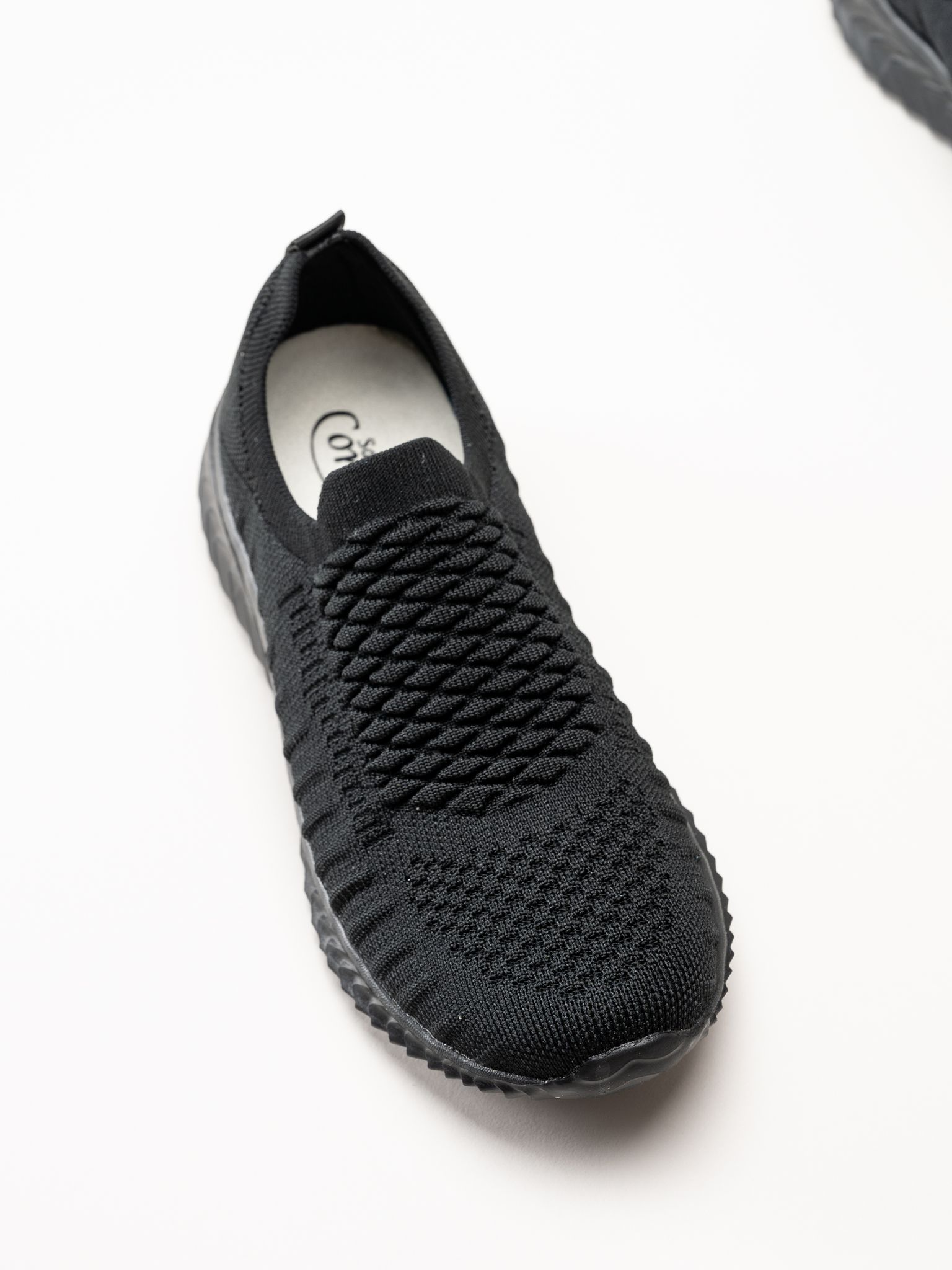 Soft Comfort - Swiss - Svarta sneakers i stickad textil