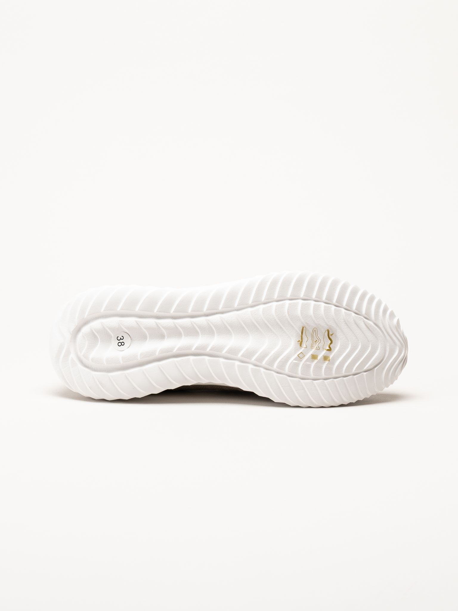 Soft Comfort - Swiss - Beige sneakers i stickad textil