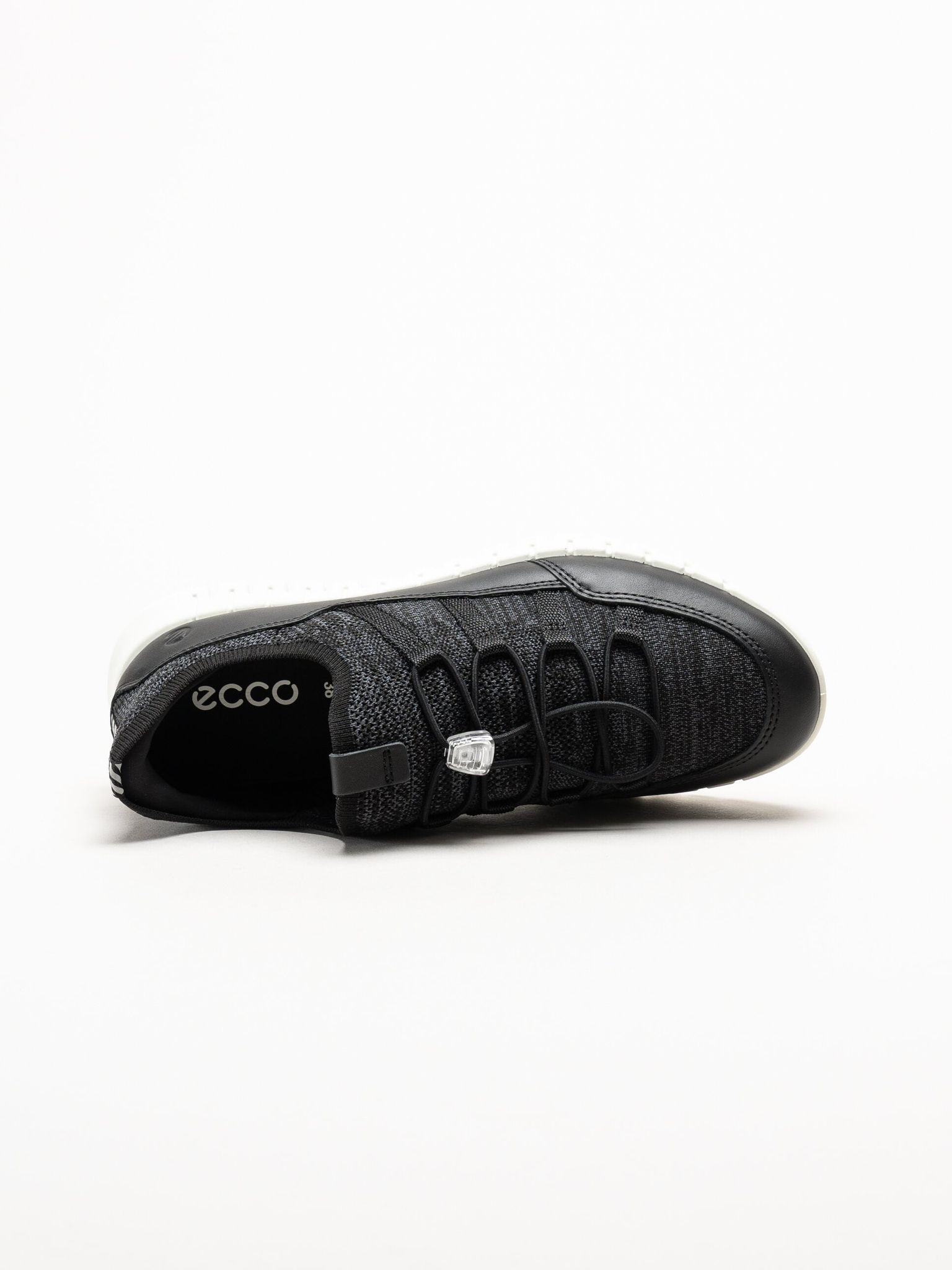 Ecco - Gruuv Lite W Tex sneaker - Svarta sneakers i mesh