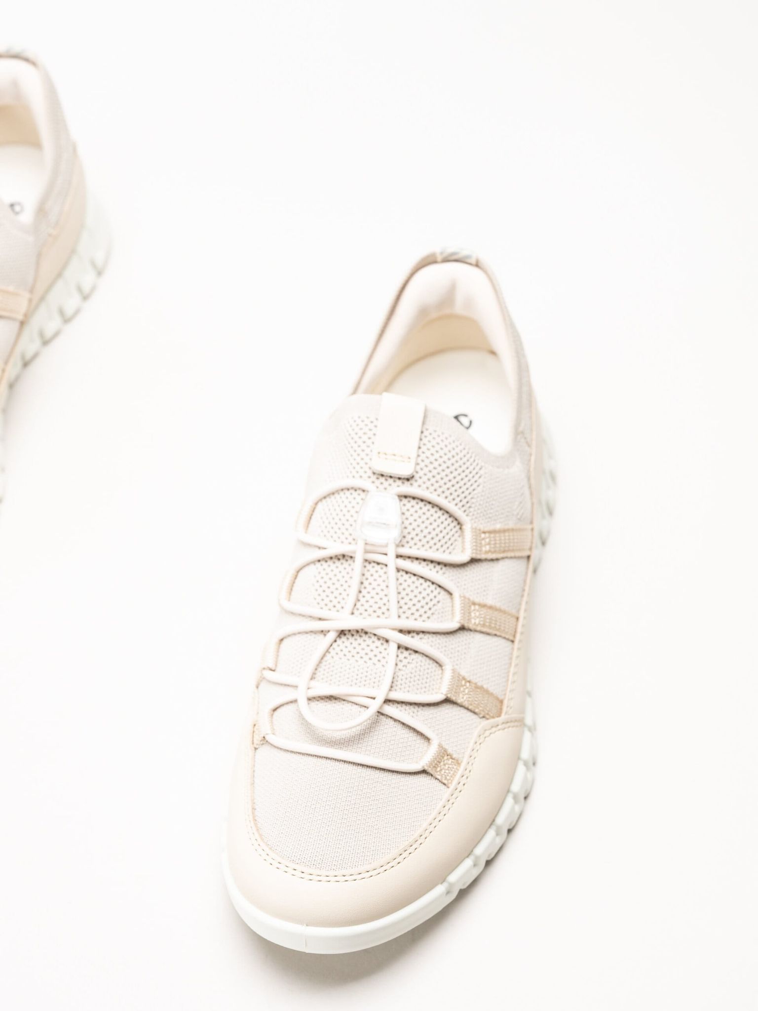 Ecco - Gruuv Lite W Tex sneaker - Beige sneakers i mesh