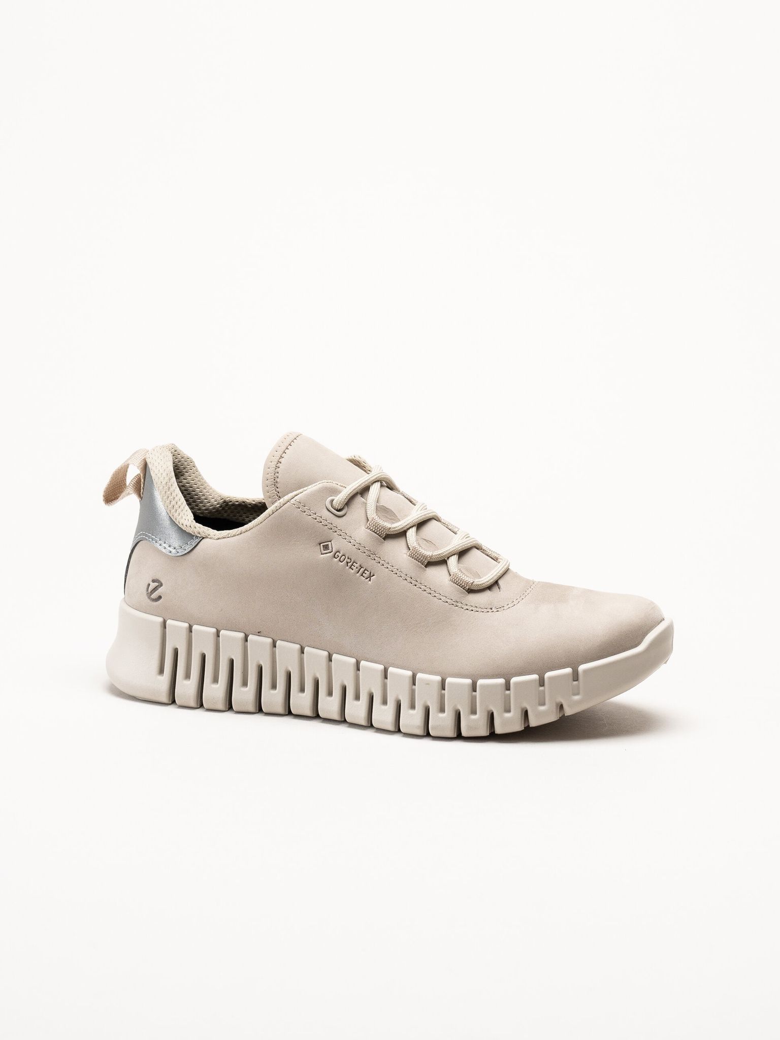 Ecco - Gruuv W Sneaker Lea GTX - Beige sneakers i nubuck