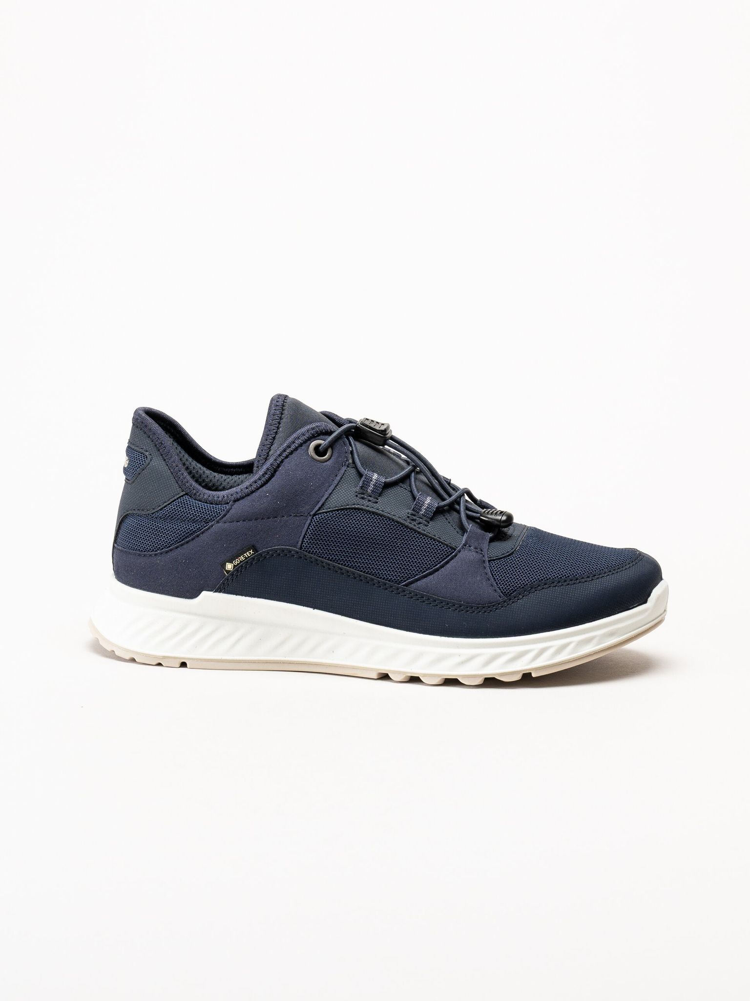 Ecco - Exostride W Low Gtx - Mörkblå sneakers i mesh