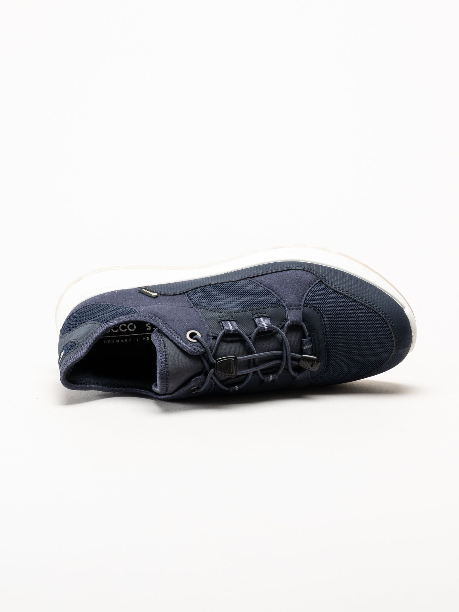 Ecco - Exostride W Low Gtx - Mörkblå sneakers i mesh