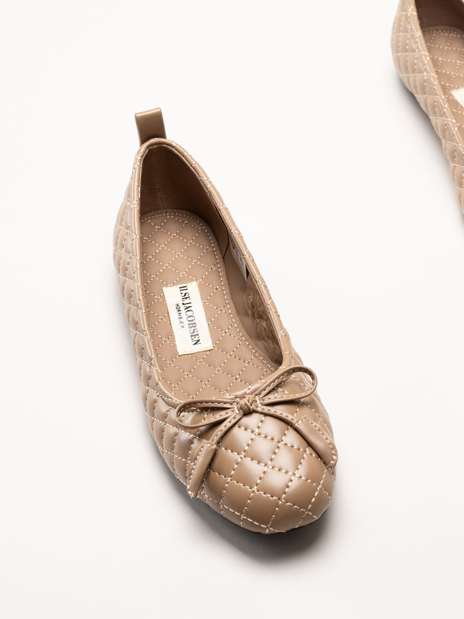 Ilse Jacobsen - Beige quiltad ballerinaskor