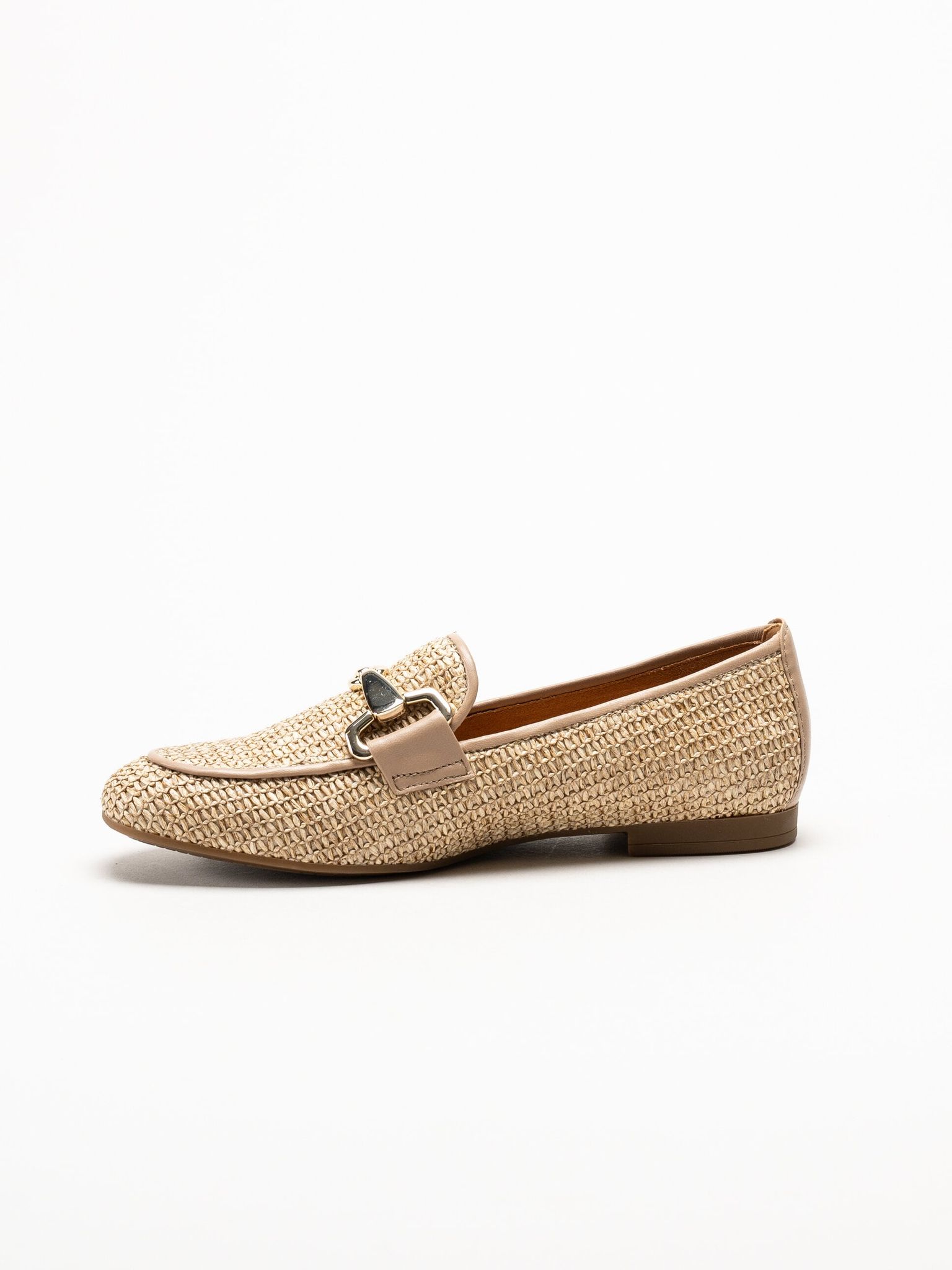 Gabor - Beige loafers i skinn