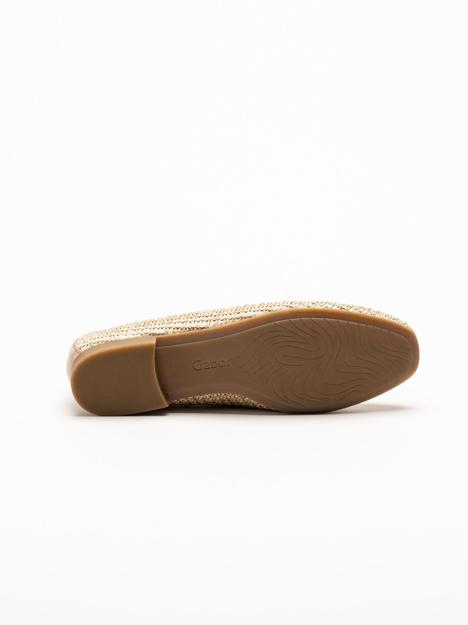 Gabor - Beige loafers i skinn