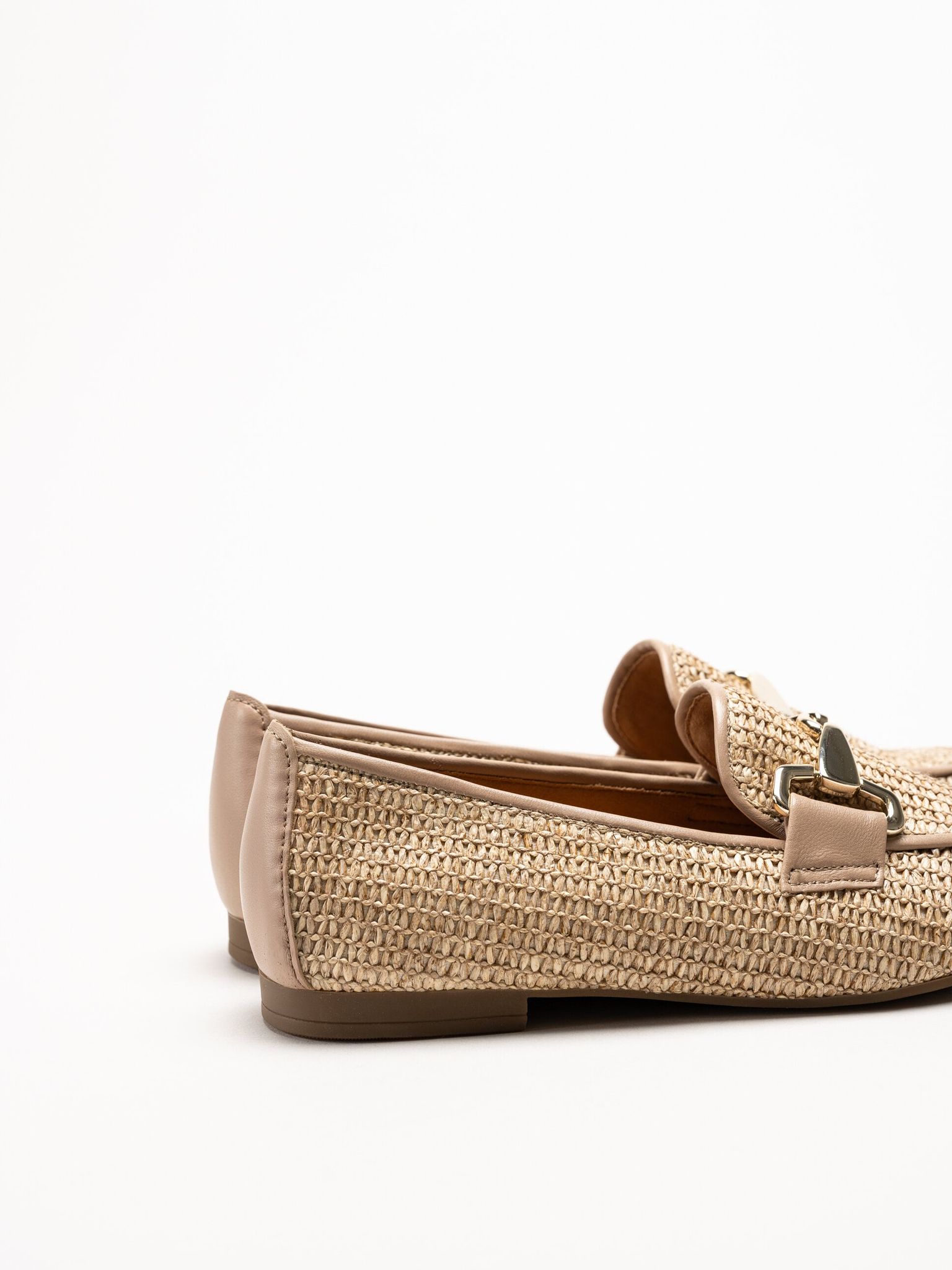 Gabor - Beige loafers i skinn