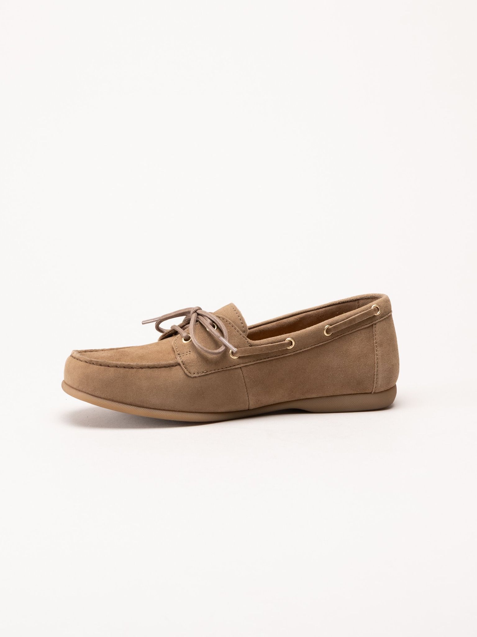 Gabor - Ljusbruna loafers i mocka