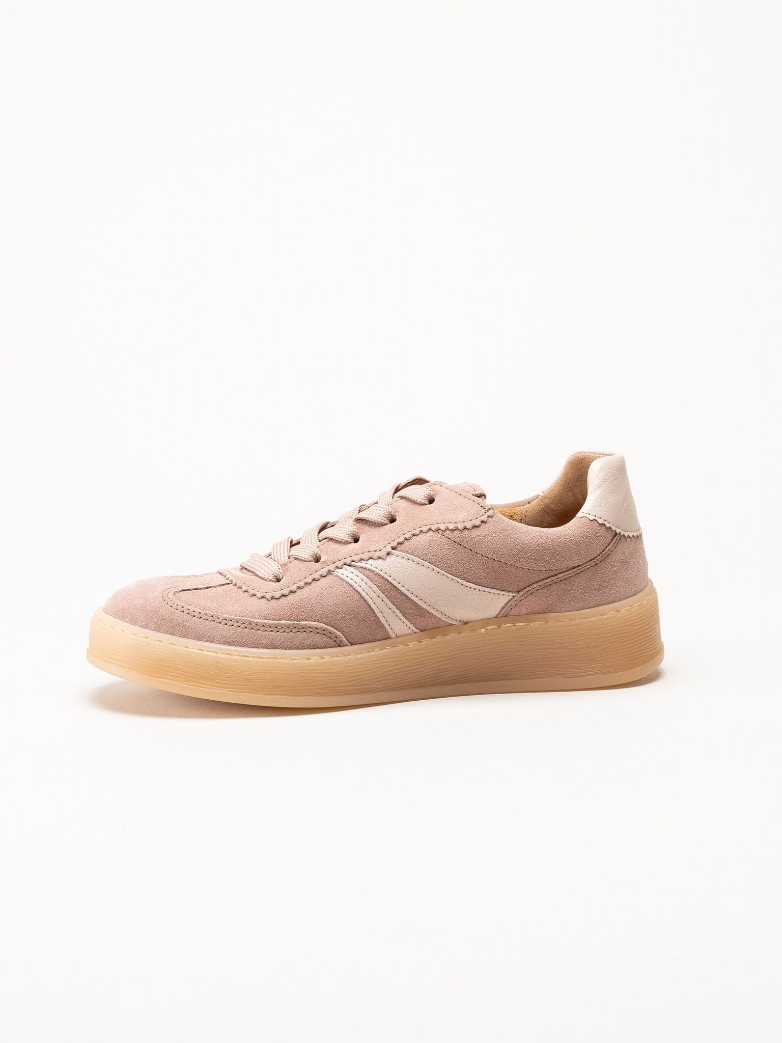 Gabor - Rosa sneakers i mocka