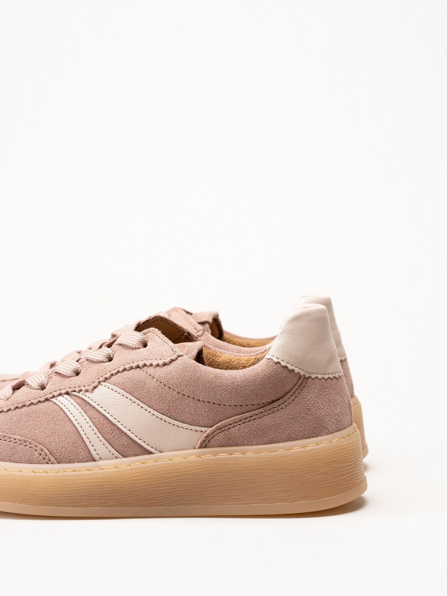 Gabor - Rosa sneakers i mocka