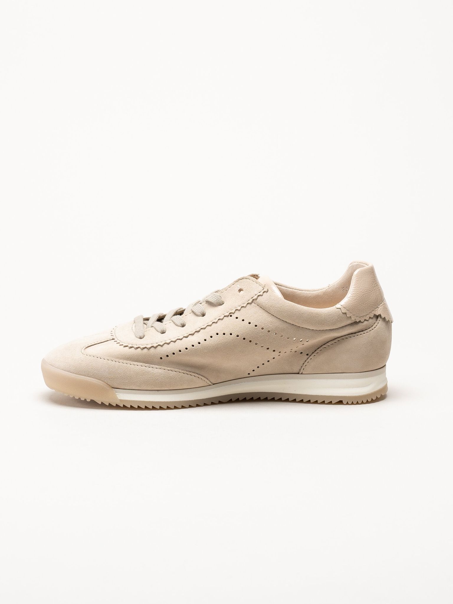 Gabor - Beige sneakers i mocka