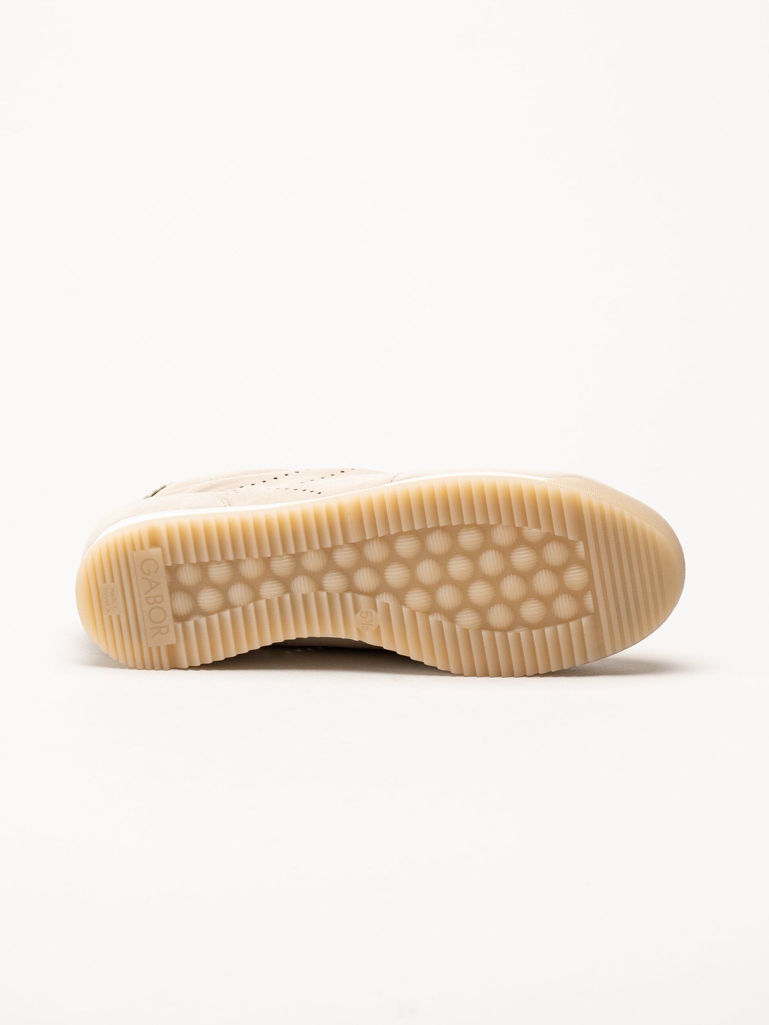 Gabor - Beige sneakers i mocka