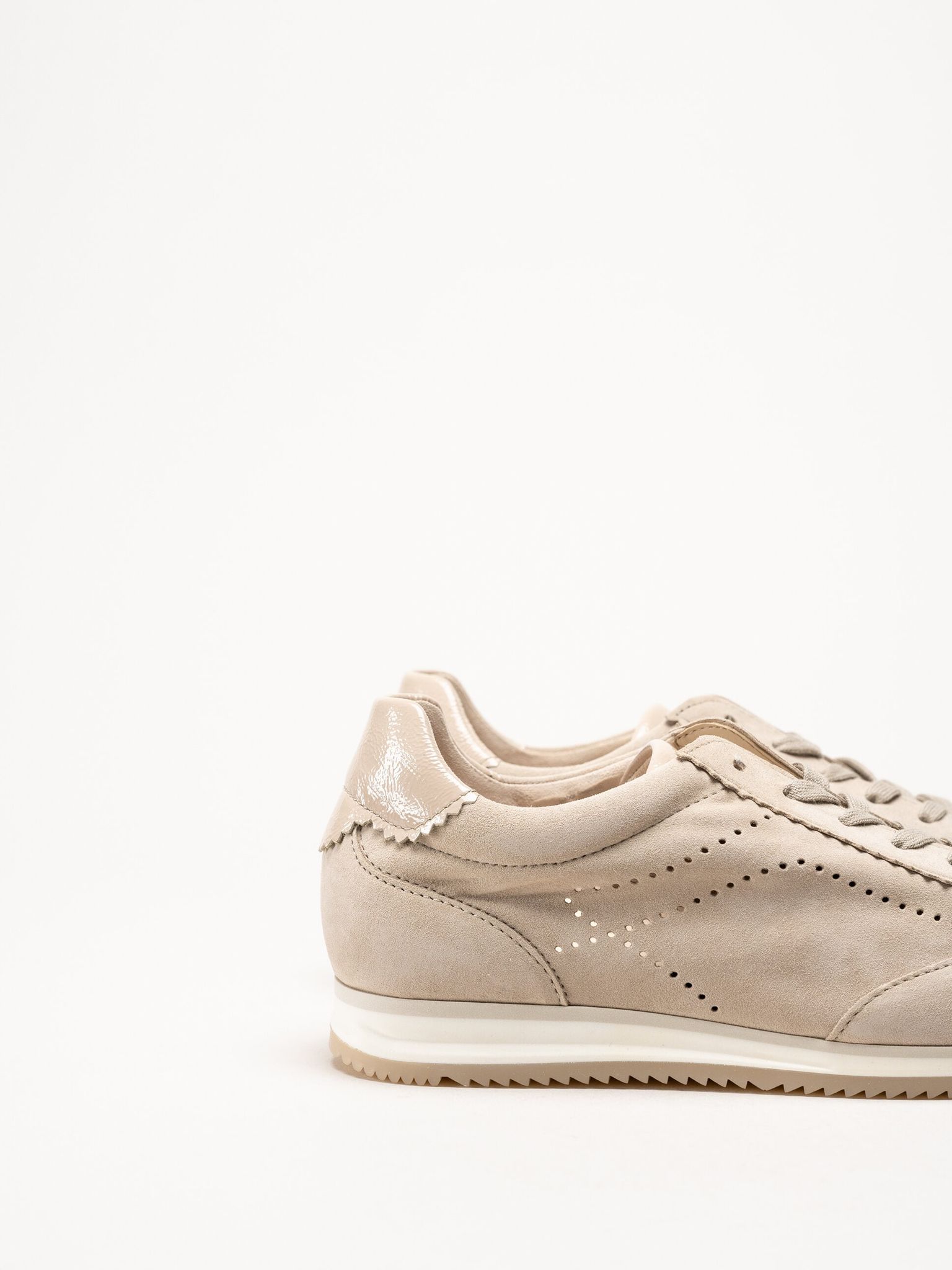 Gabor - Beige sneakers i mocka