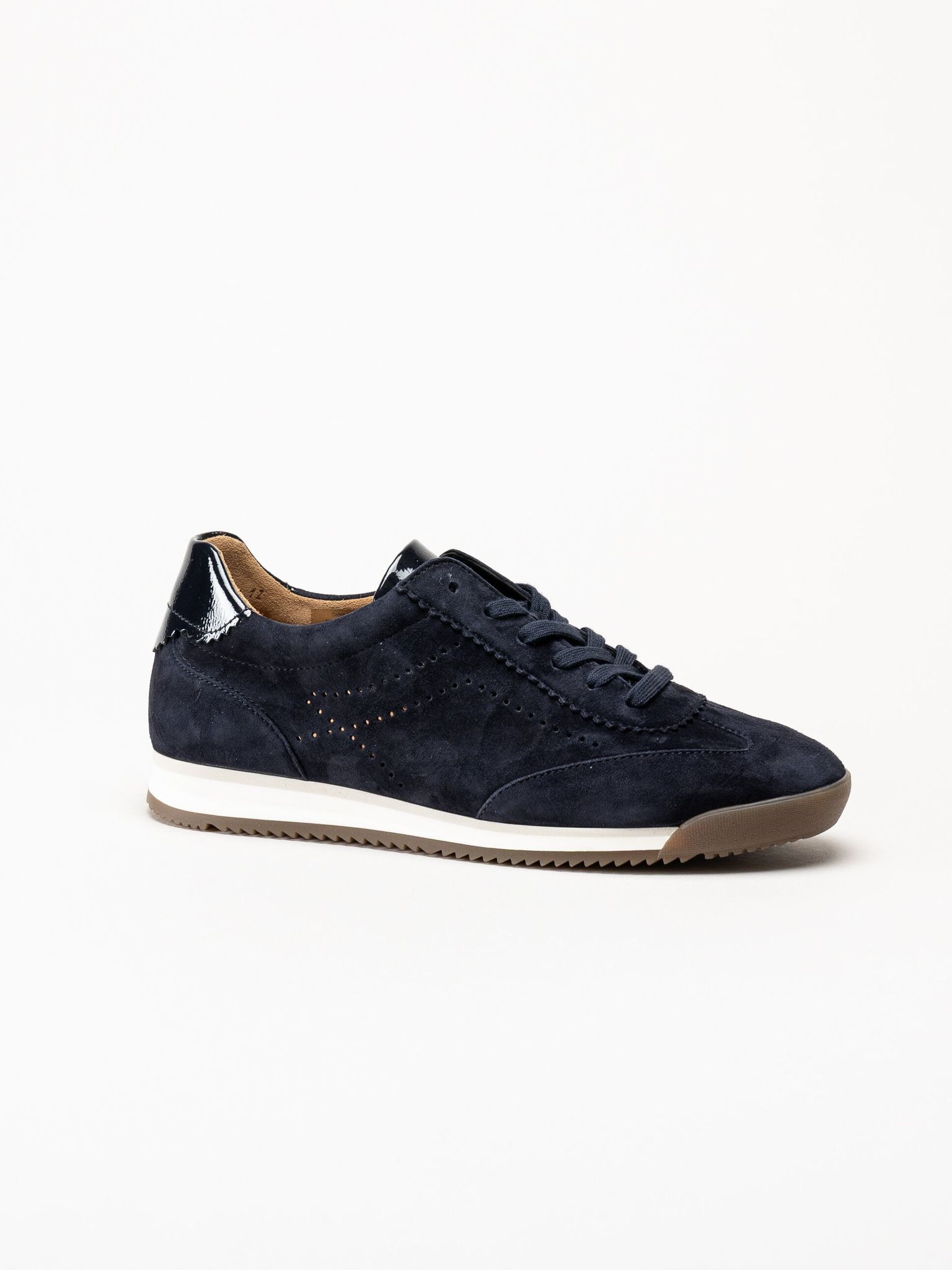 Gabor - Mörkblå sneakers i mocka