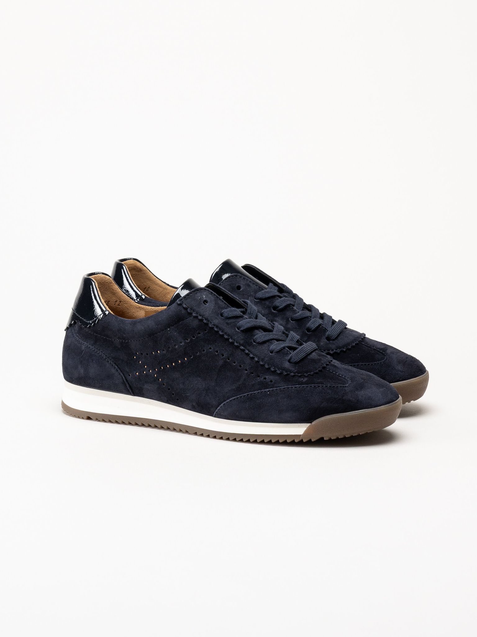 Gabor - Mörkblå sneakers i mocka