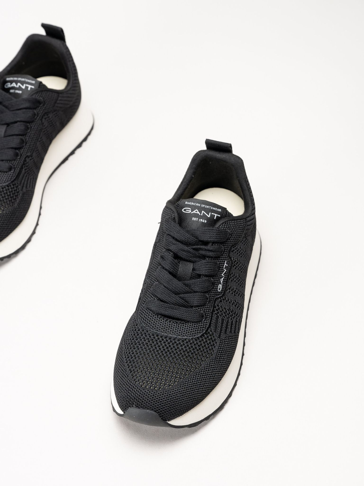 Gant Footwear - Bevinda - Svarta sneakers i stickad textil