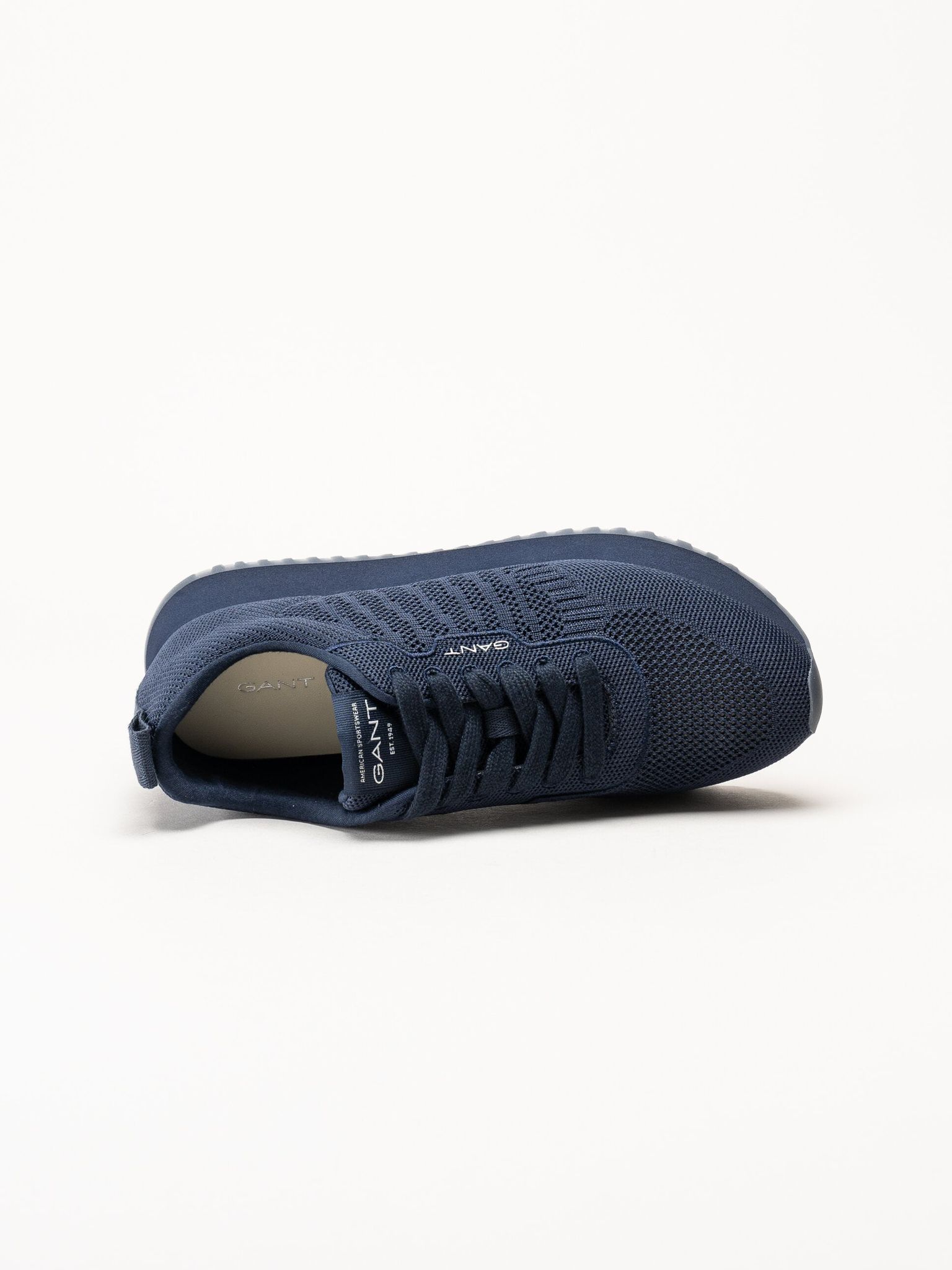 Gant Footwear - Bevinda - Marinblå sneakers i stickad textil