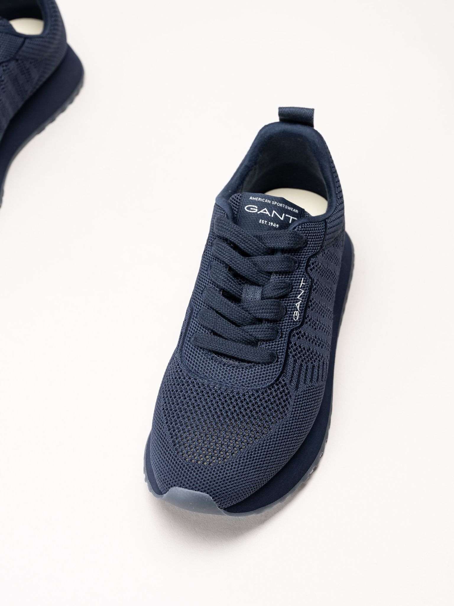 Gant Footwear - Bevinda - Marinblå sneakers i stickad textil