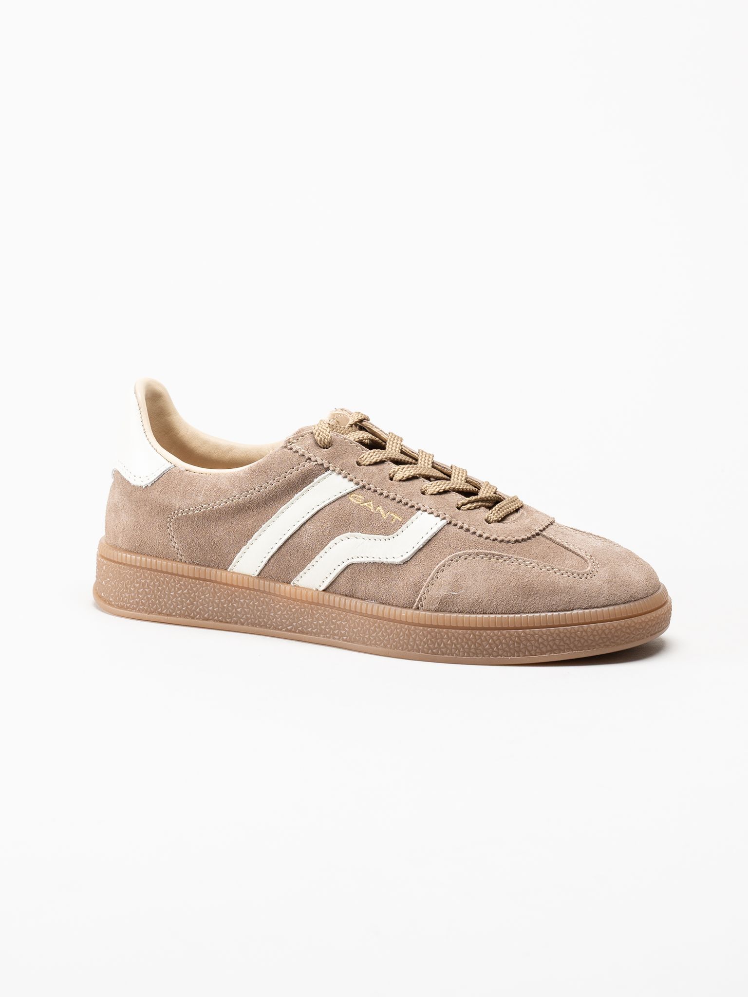 Gant Footwear - Cuzima - Beige retro sneakers i skinn och mocka