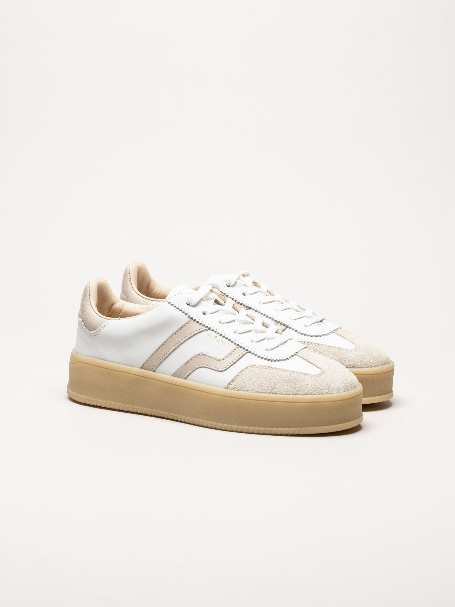 Gant Footwear - Cuzmani - Vita sneakers i skinn