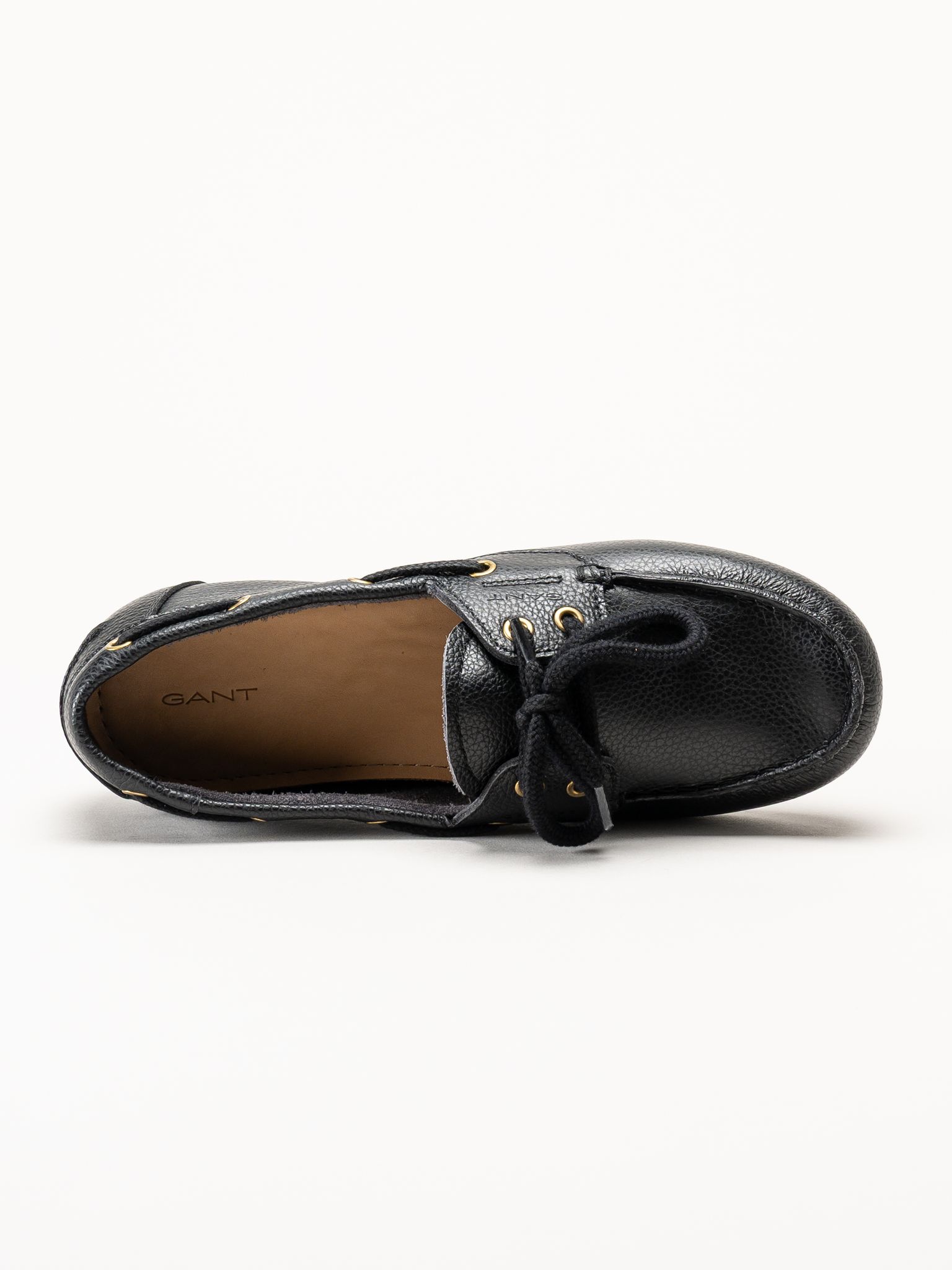 Gant Footwear - Seabaya - Svarta loafers i skinn