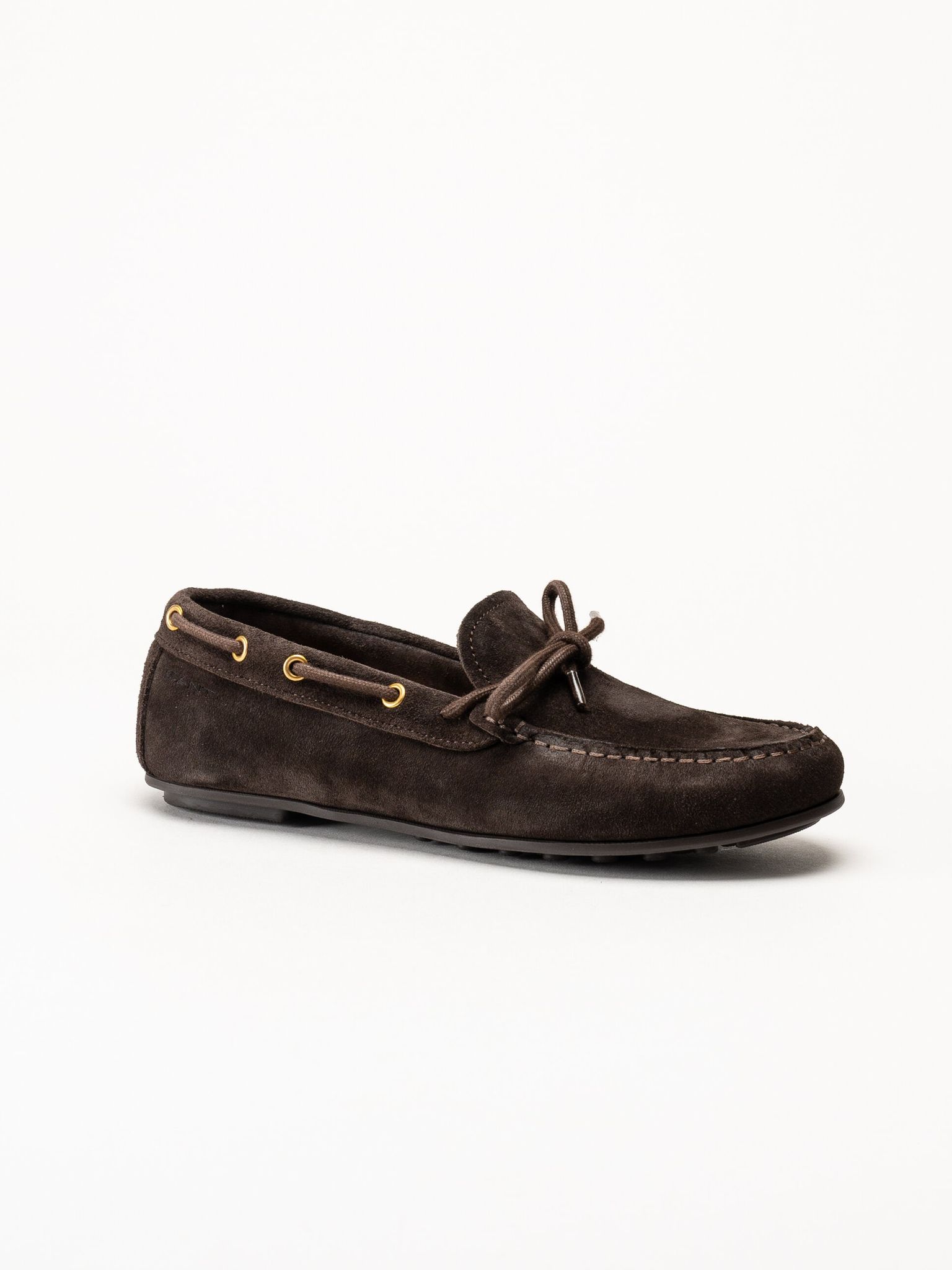 Gant Footwear - Seabaya - Mörkbruna loafers i mocka