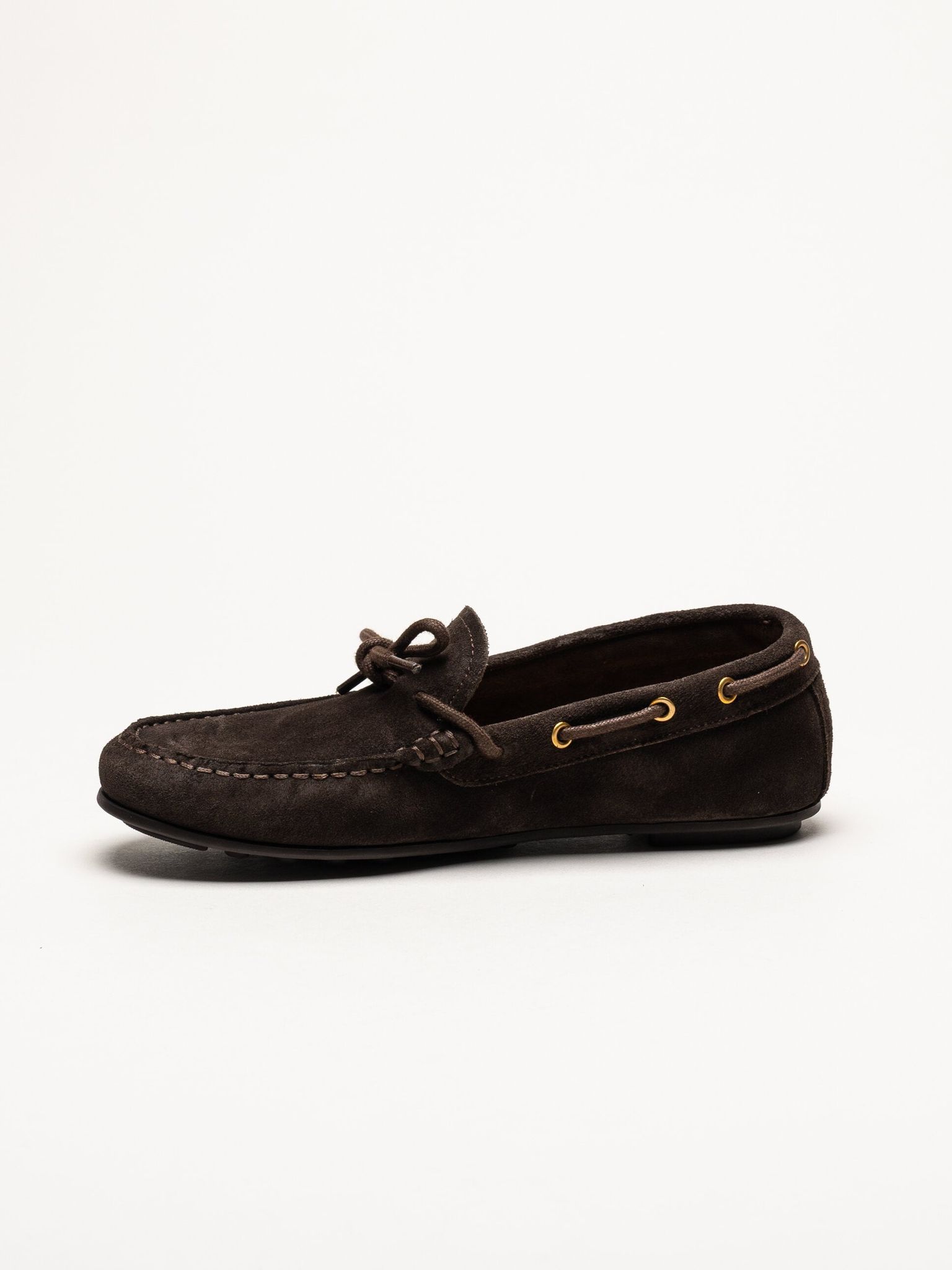 Gant Footwear - Seabaya - Mörkbruna loafers i mocka