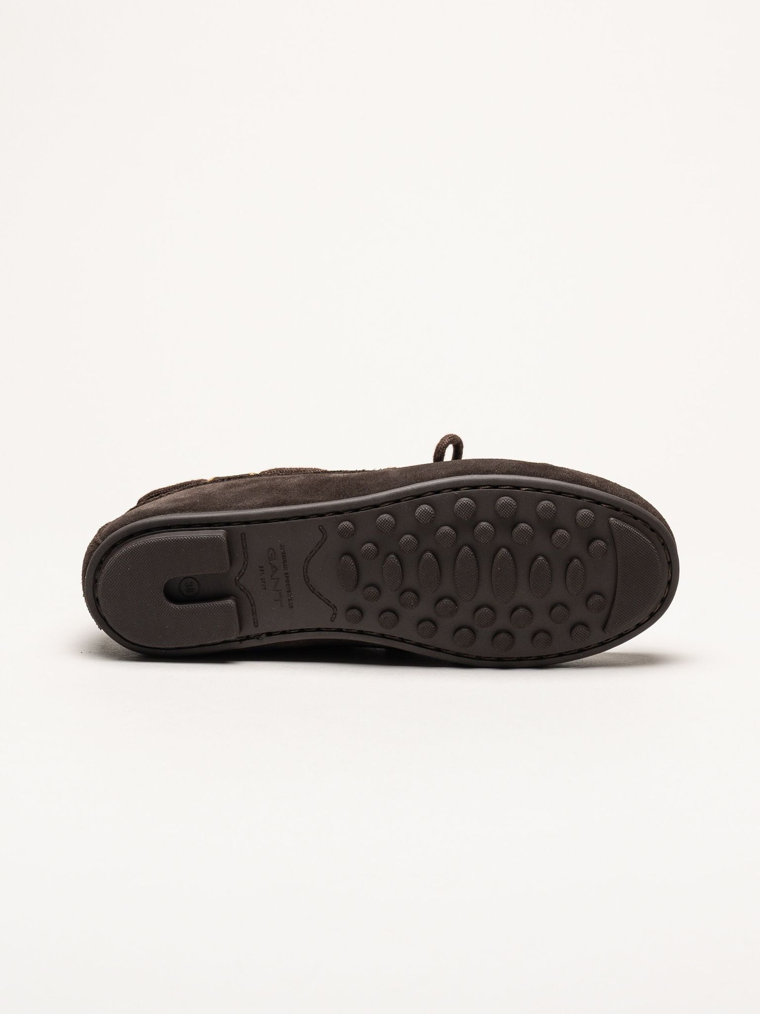 Gant Footwear - Seabaya - Mörkbruna loafers i mocka