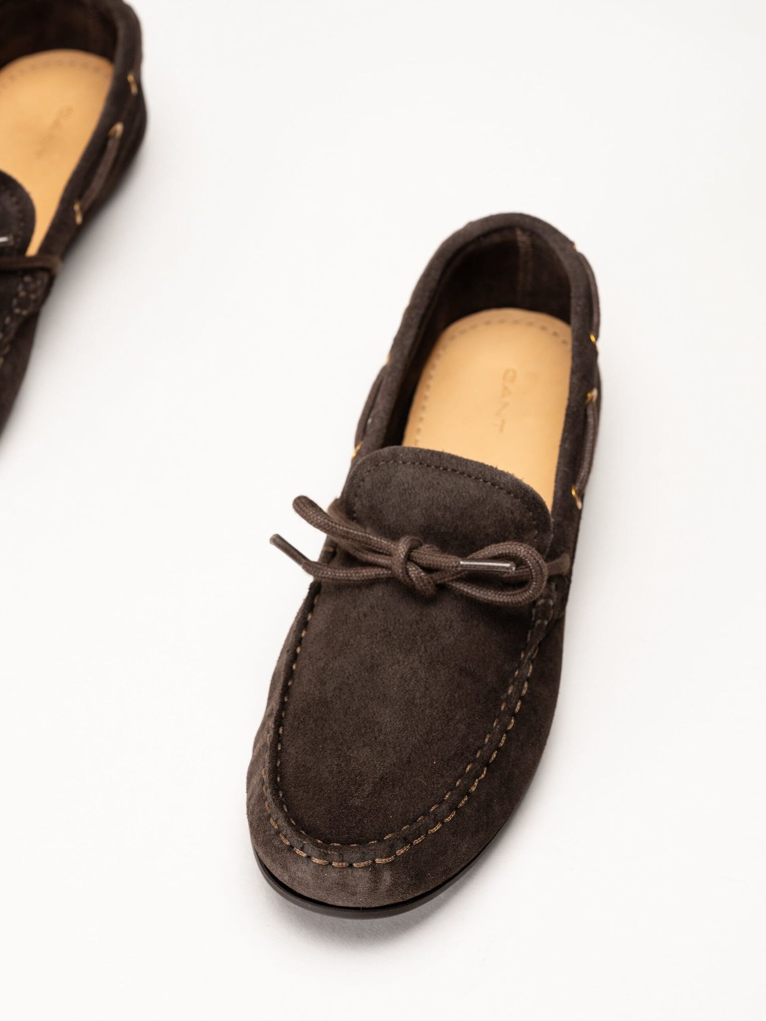 Gant Footwear - Seabaya - Mörkbruna loafers i mocka