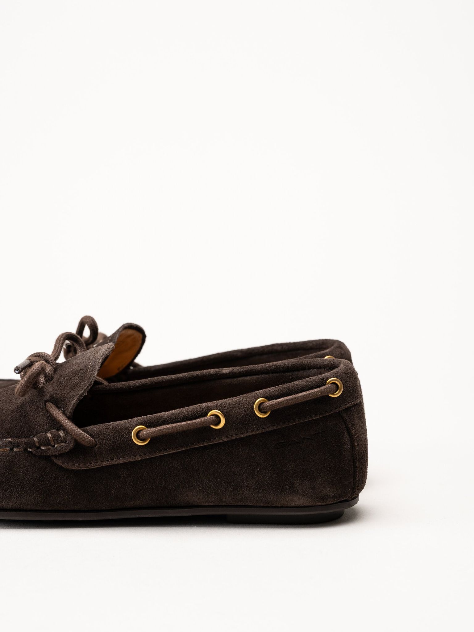 Gant Footwear - Seabaya - Mörkbruna loafers i mocka