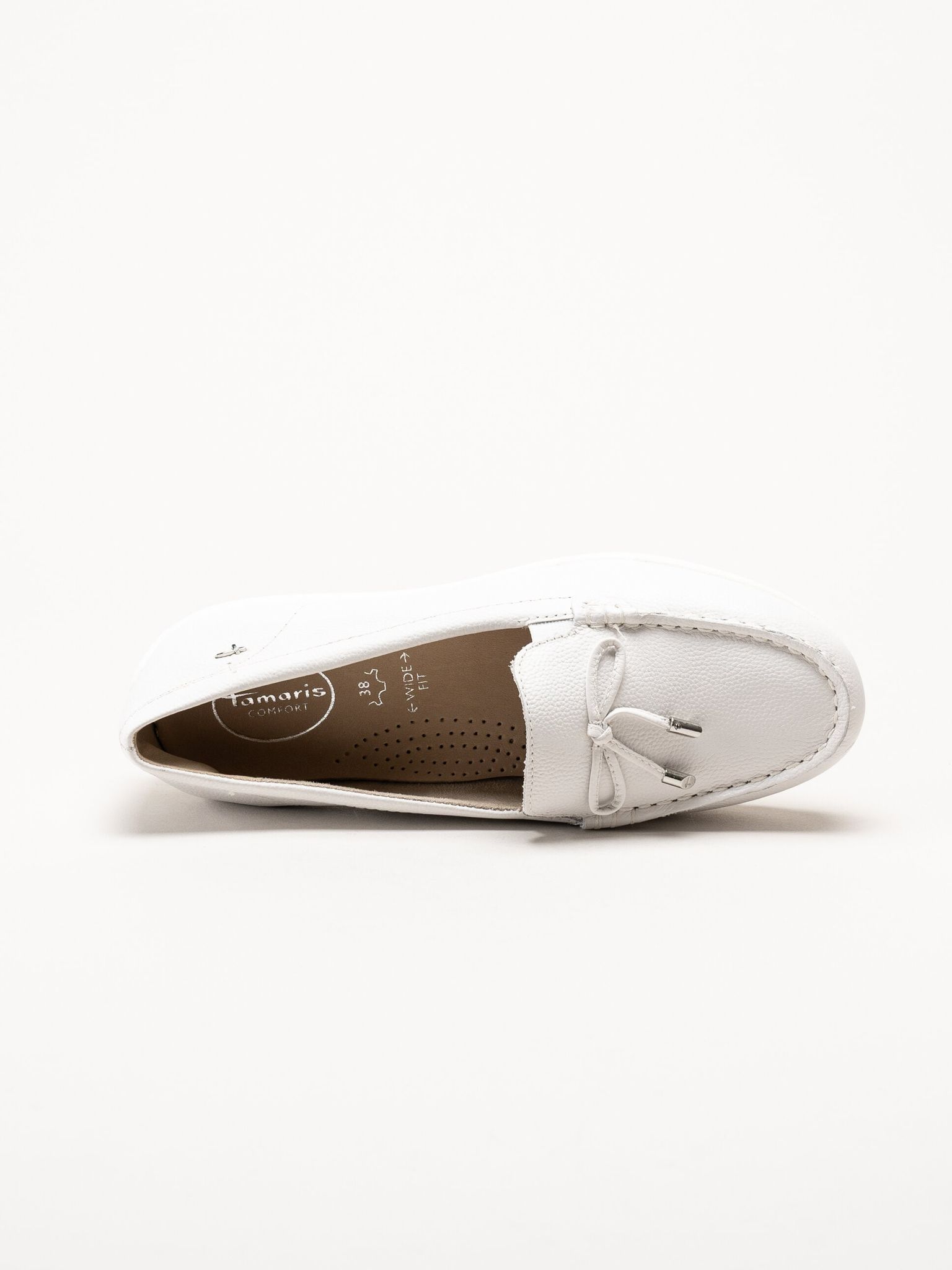 Tamaris Comfort - Vita loafers i skinn