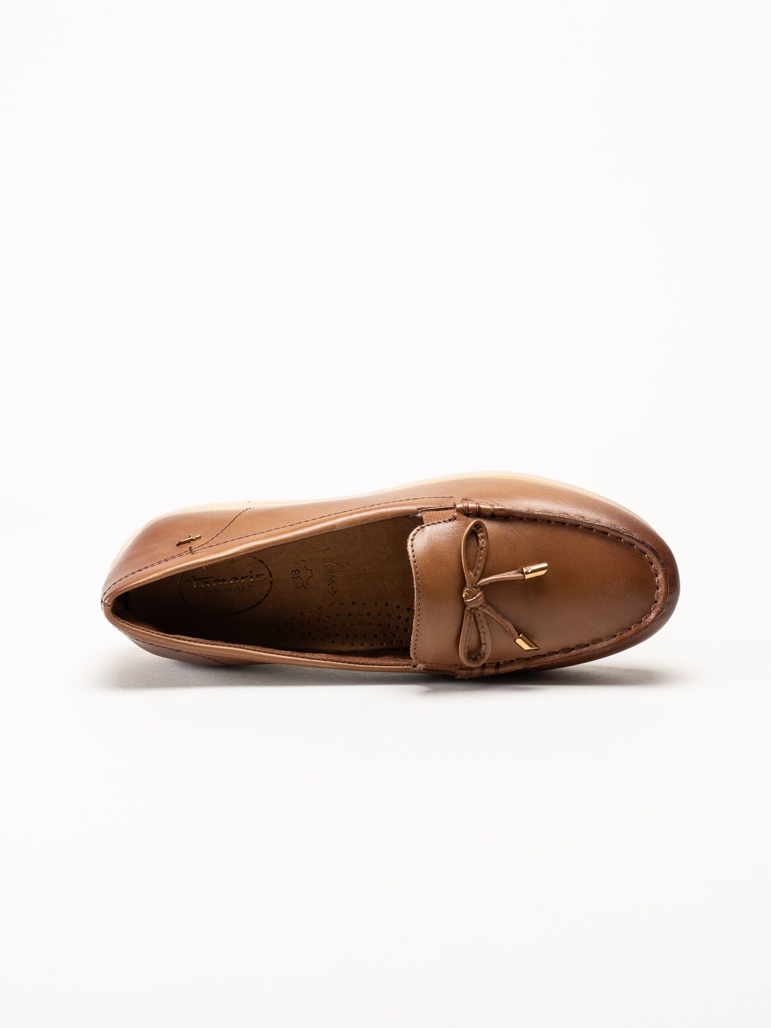 Tamaris Comfort - Bruna loafers i skinn