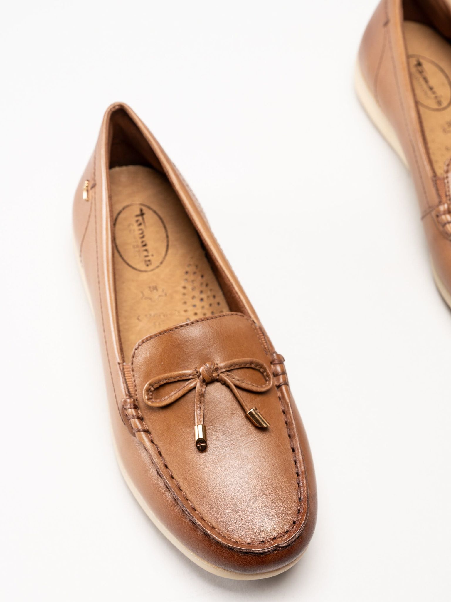 Tamaris Comfort - Bruna loafers i skinn