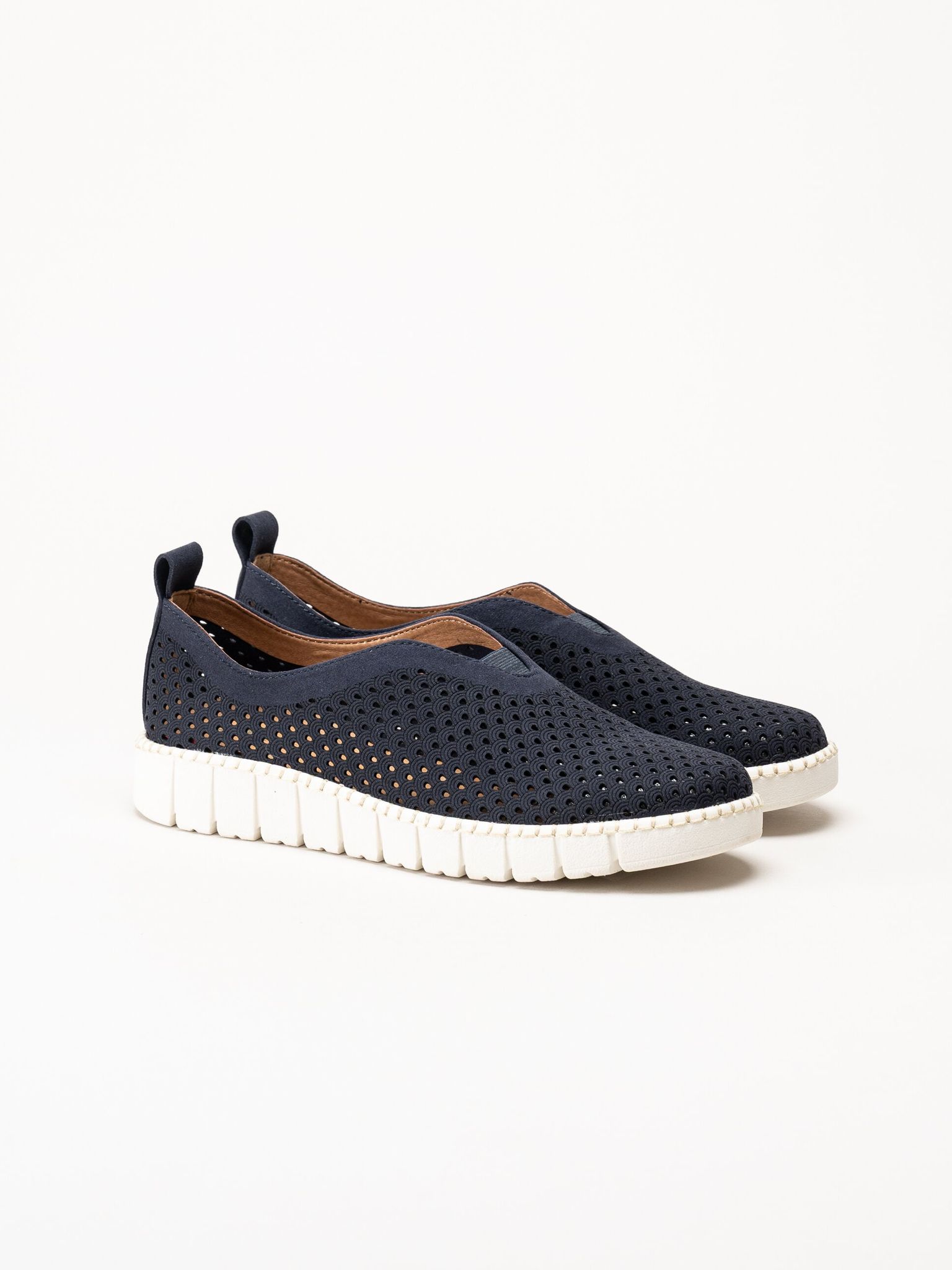 Jana - Marinblå slip on skor