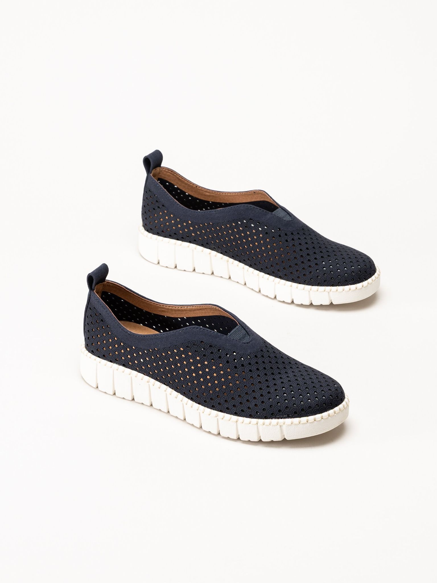 Jana - Marinblå slip on skor