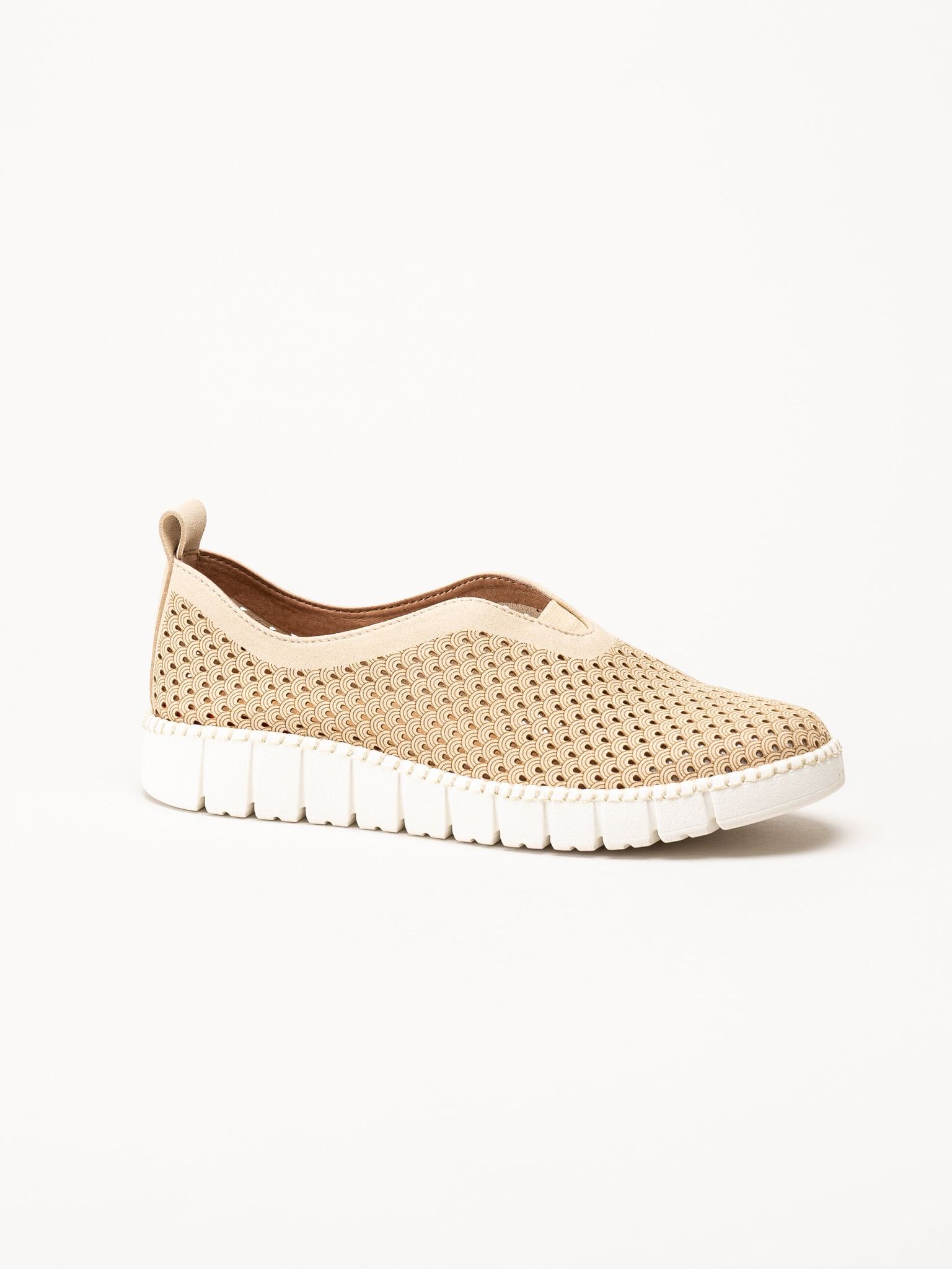 Jana - Beige slip on skor