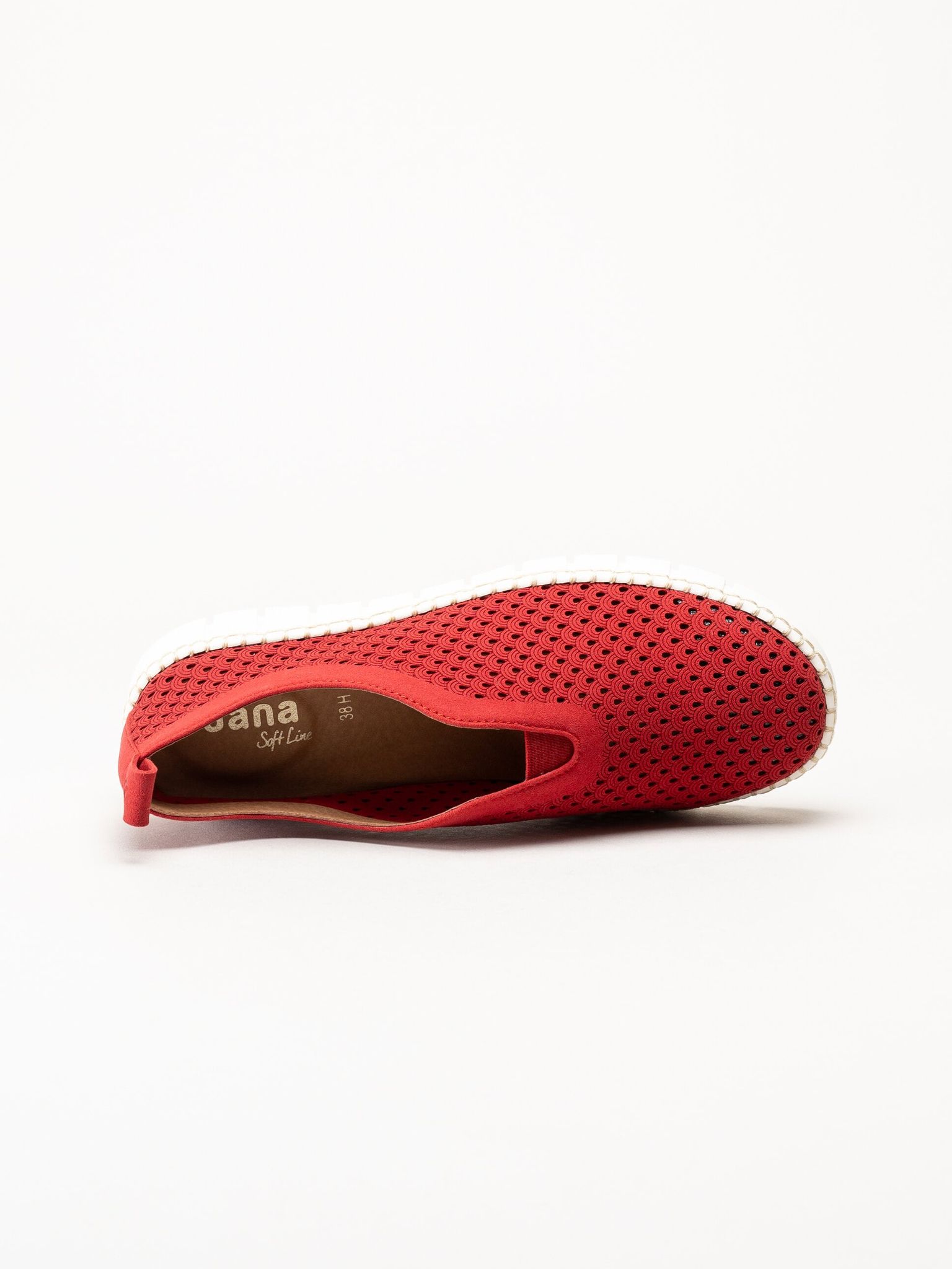 Jana - Röda slip on skor