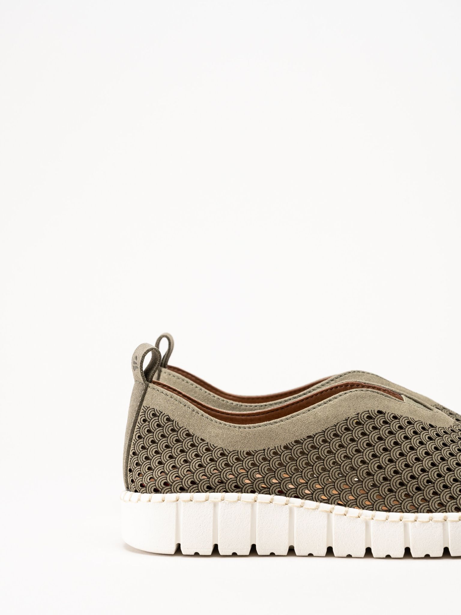 Jana - Gröna slip on skor