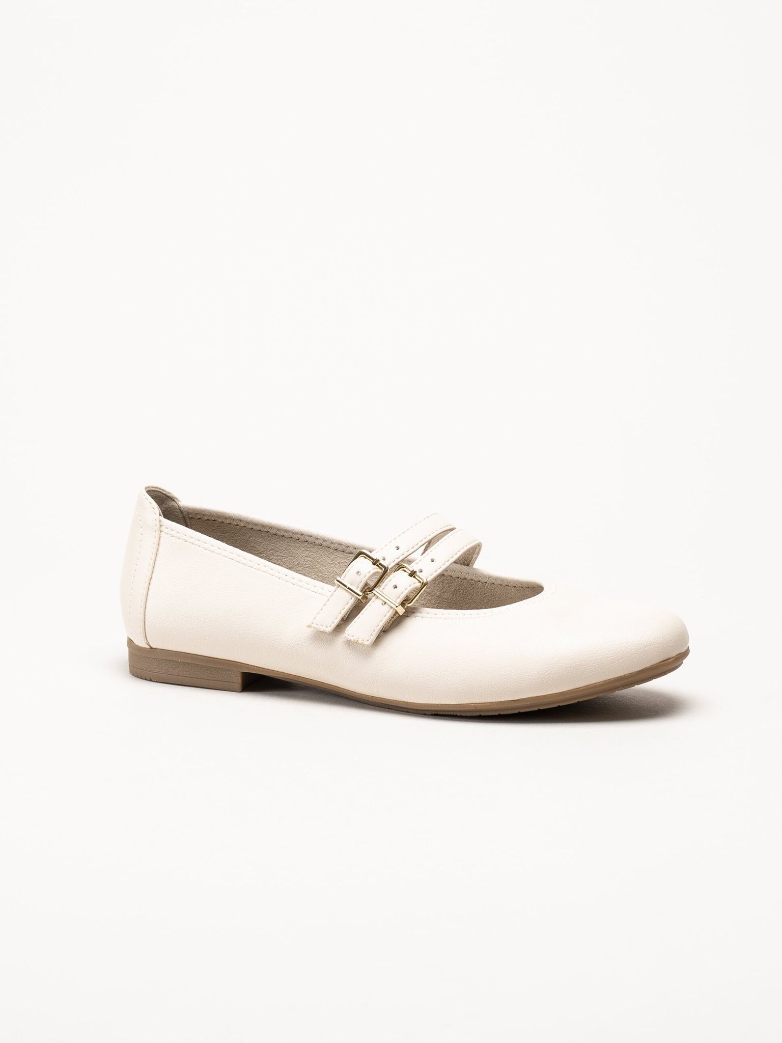 Jana - Beige ballerinaskor med sleif